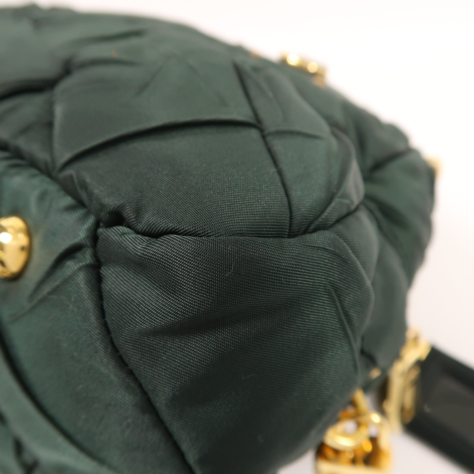 PRADA 尼龍Mini Boston金扣手挽肩背兩用袋