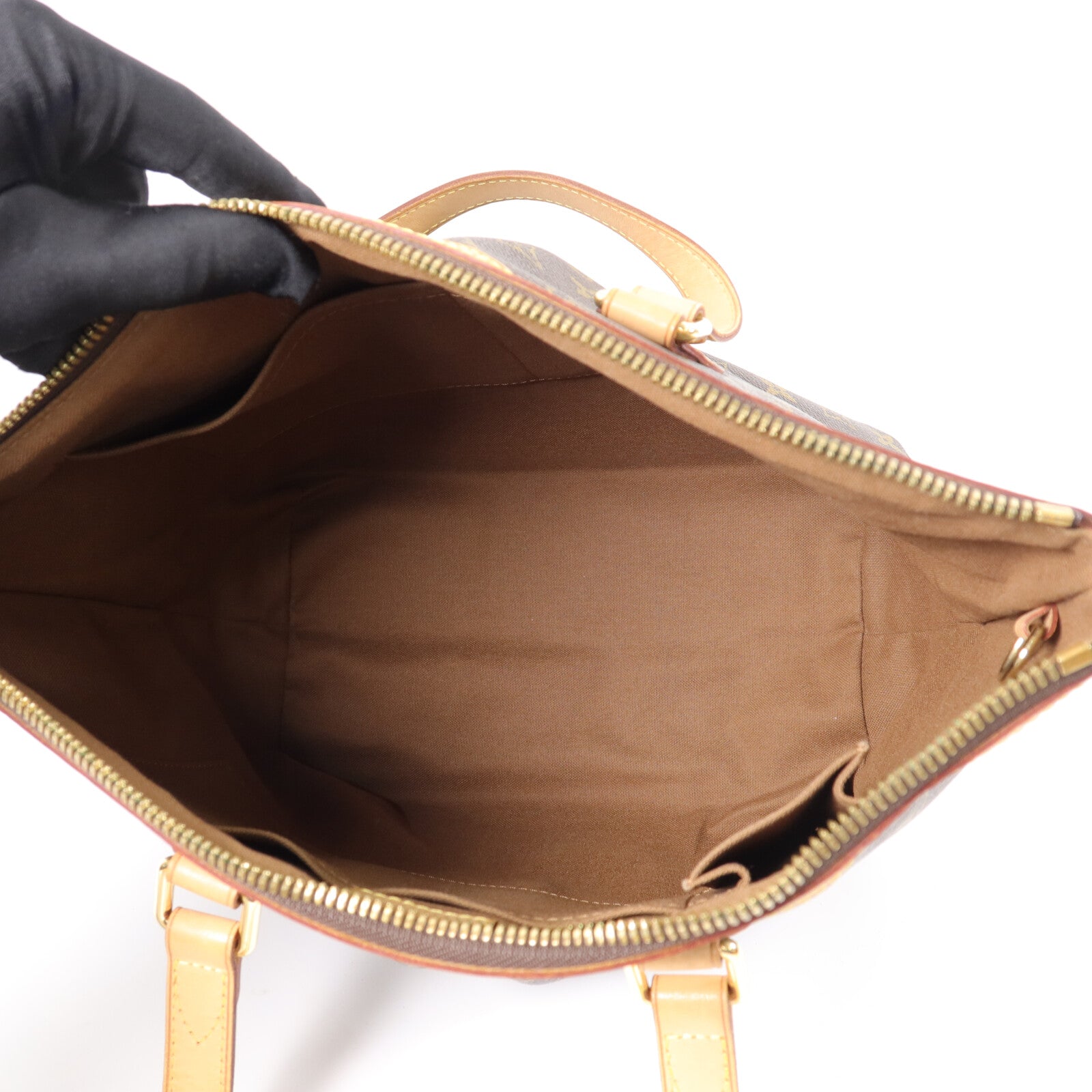 LOUIS VUITTON Monogram Palermo PM手挽肩背兩用袋棕色