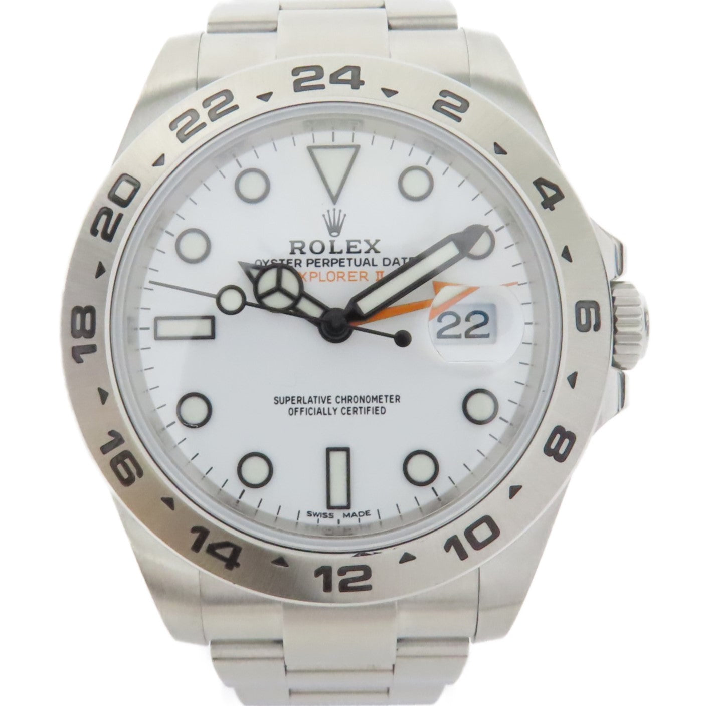 ROLEX ExplorerⅡ不鏽鋼手錶自動機芯白色