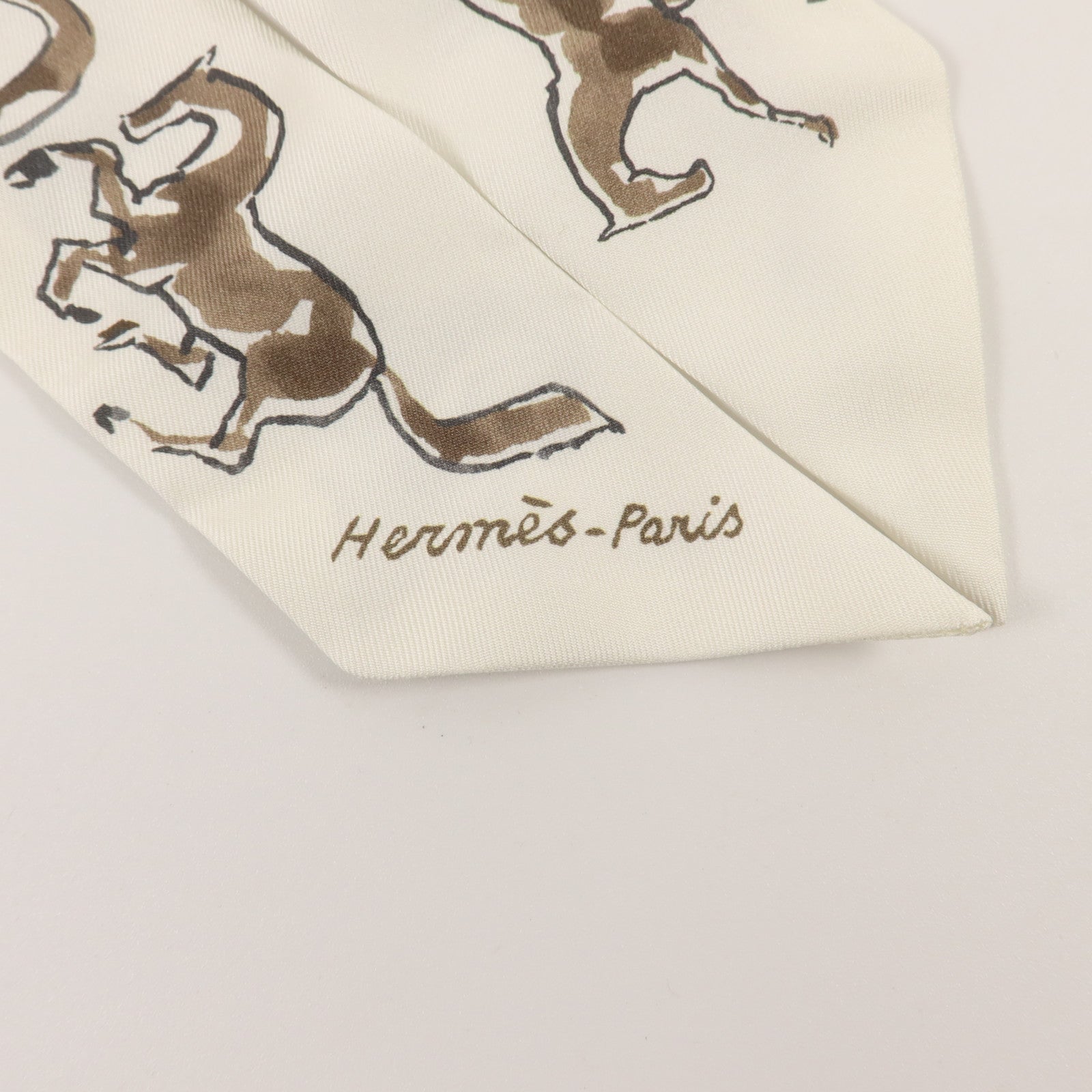 HERMES 絲質Twilly絲巾
