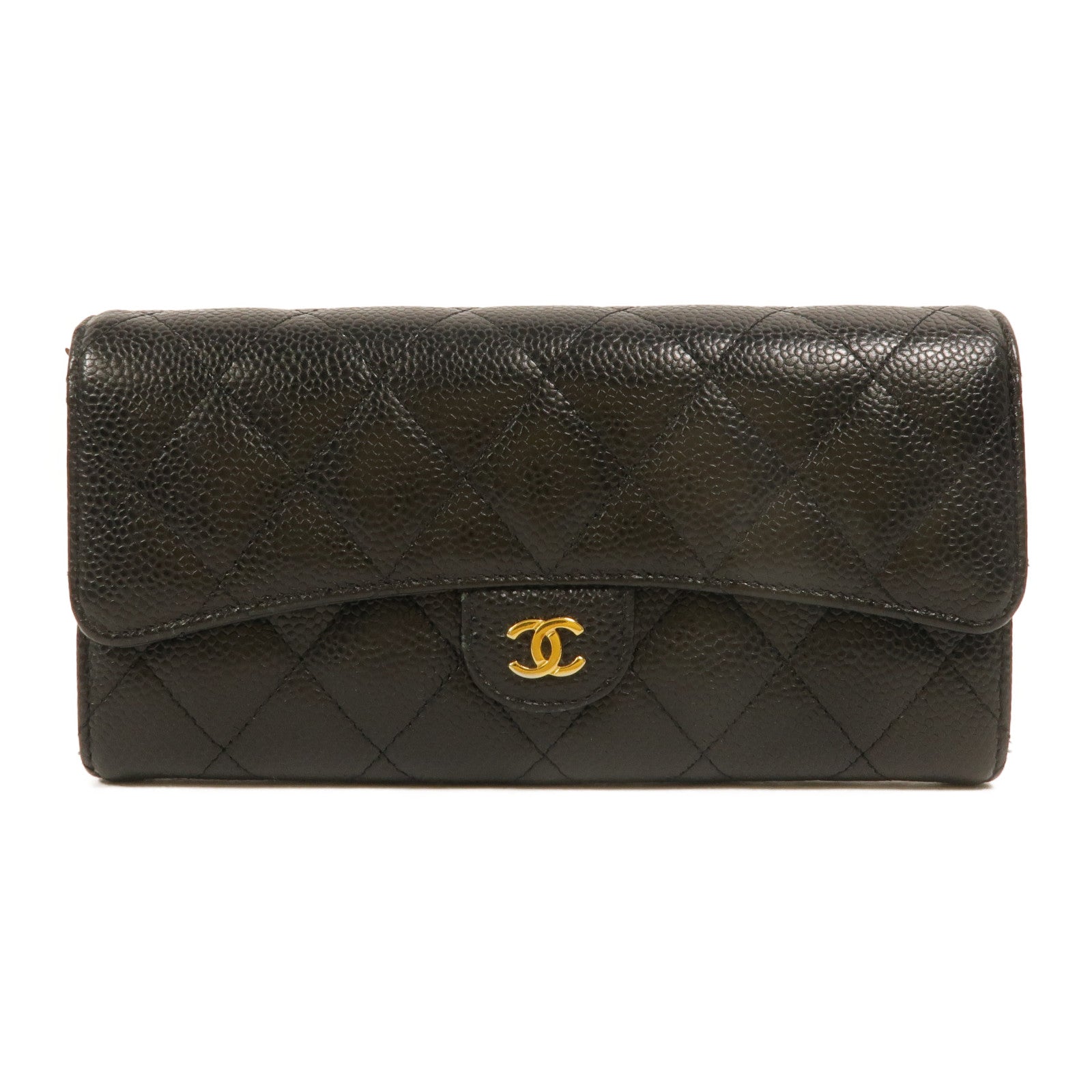 CHANEL 牛皮皮革Classic Long Flap Wallet長錢包