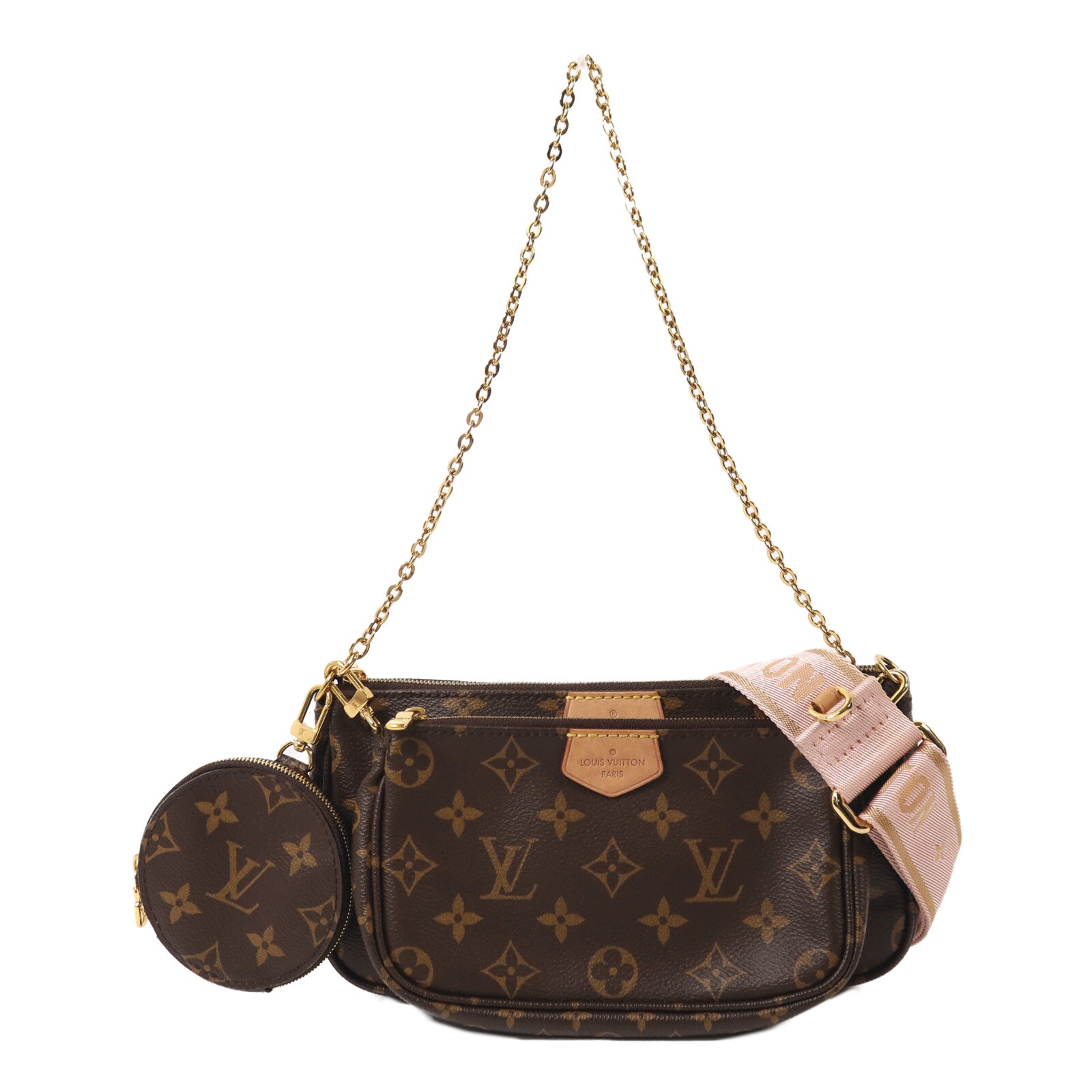 LOUIS VUITTON Monogram Multi Pochette Accessoires手挽肩背兩用袋