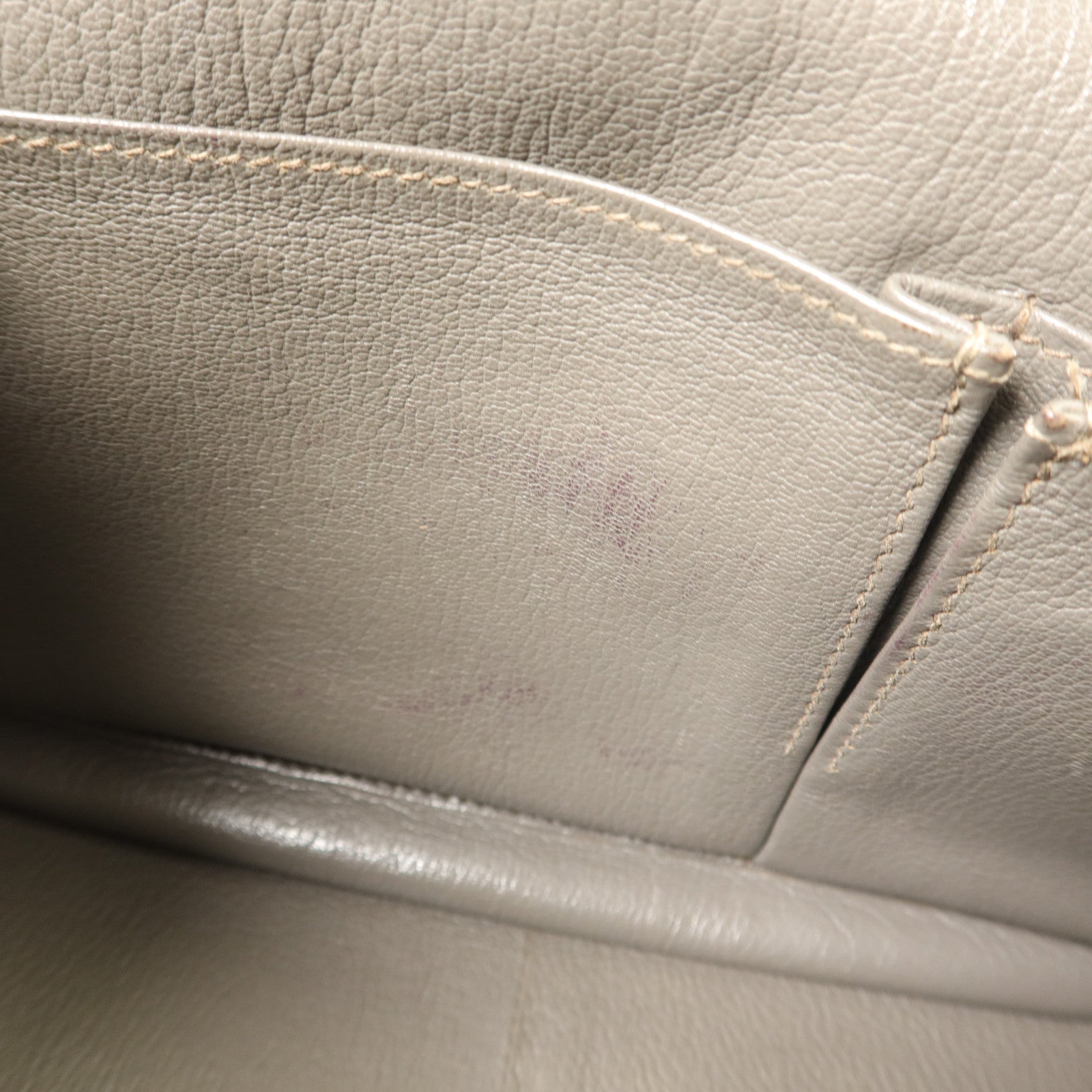 HERMES Clemence皮革Jypsiere 31肩背袋Etain