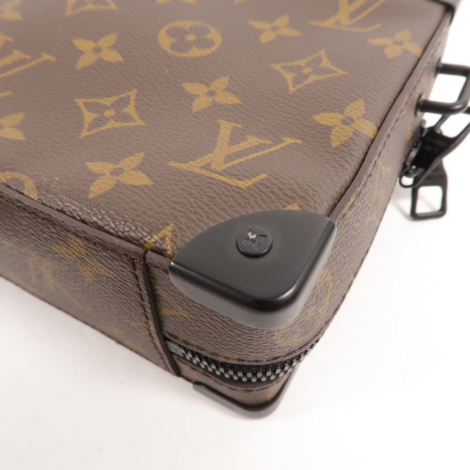 LOUIS VUITTON Monogram Macassar Handle Soft Truck手挽肩背兩用袋