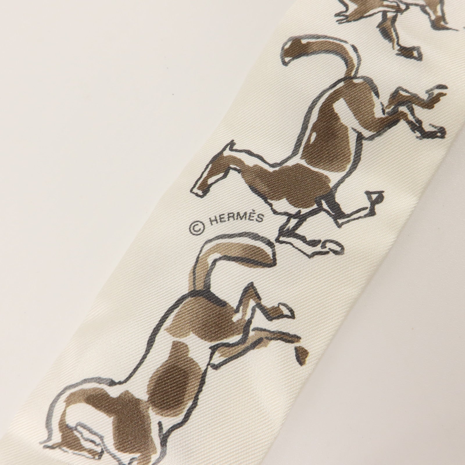 HERMES 絲質Twilly絲巾