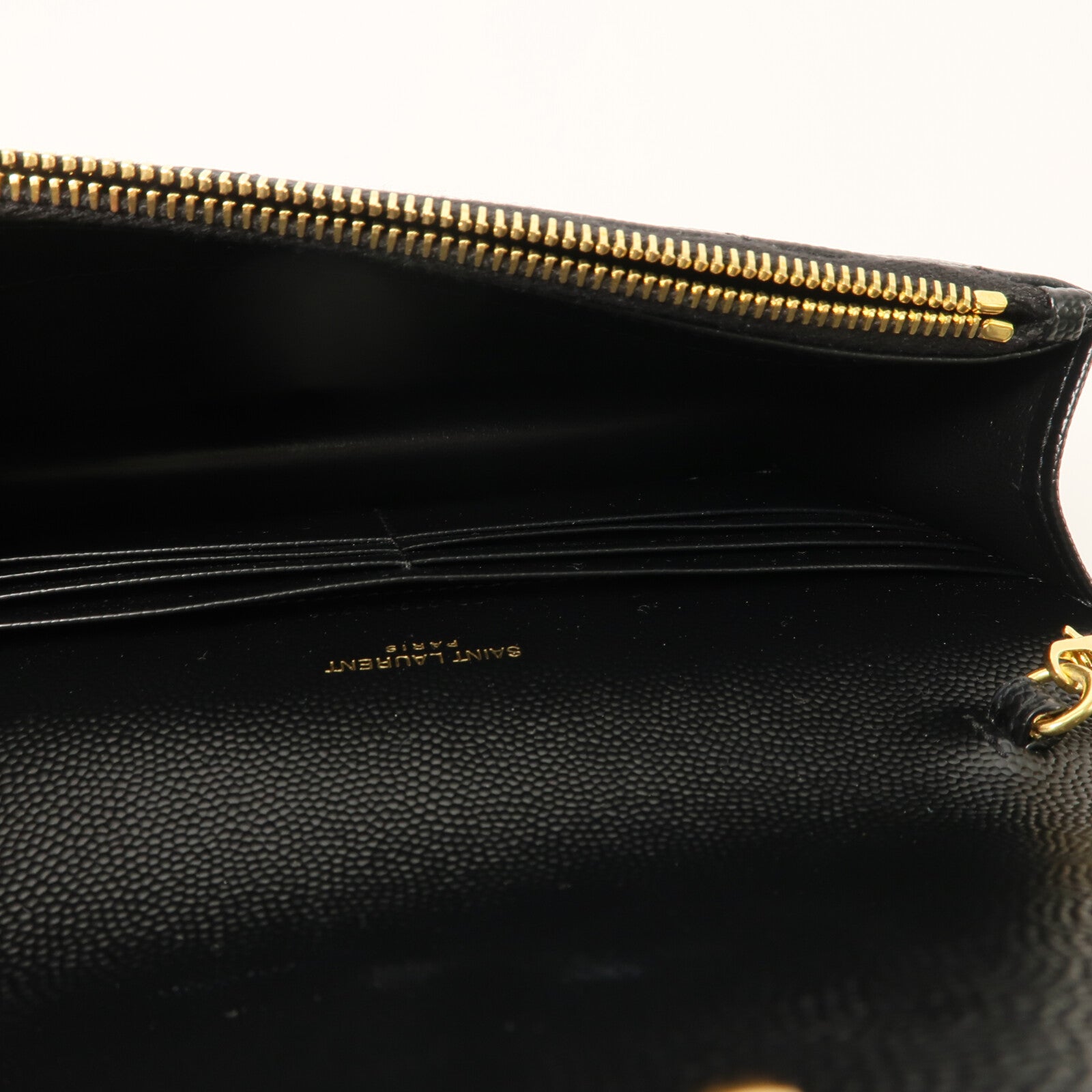 YVES SAINT LAURENT 牛皮皮革Cassandre Envelope Chain Wallet鏈帶肩背袋
