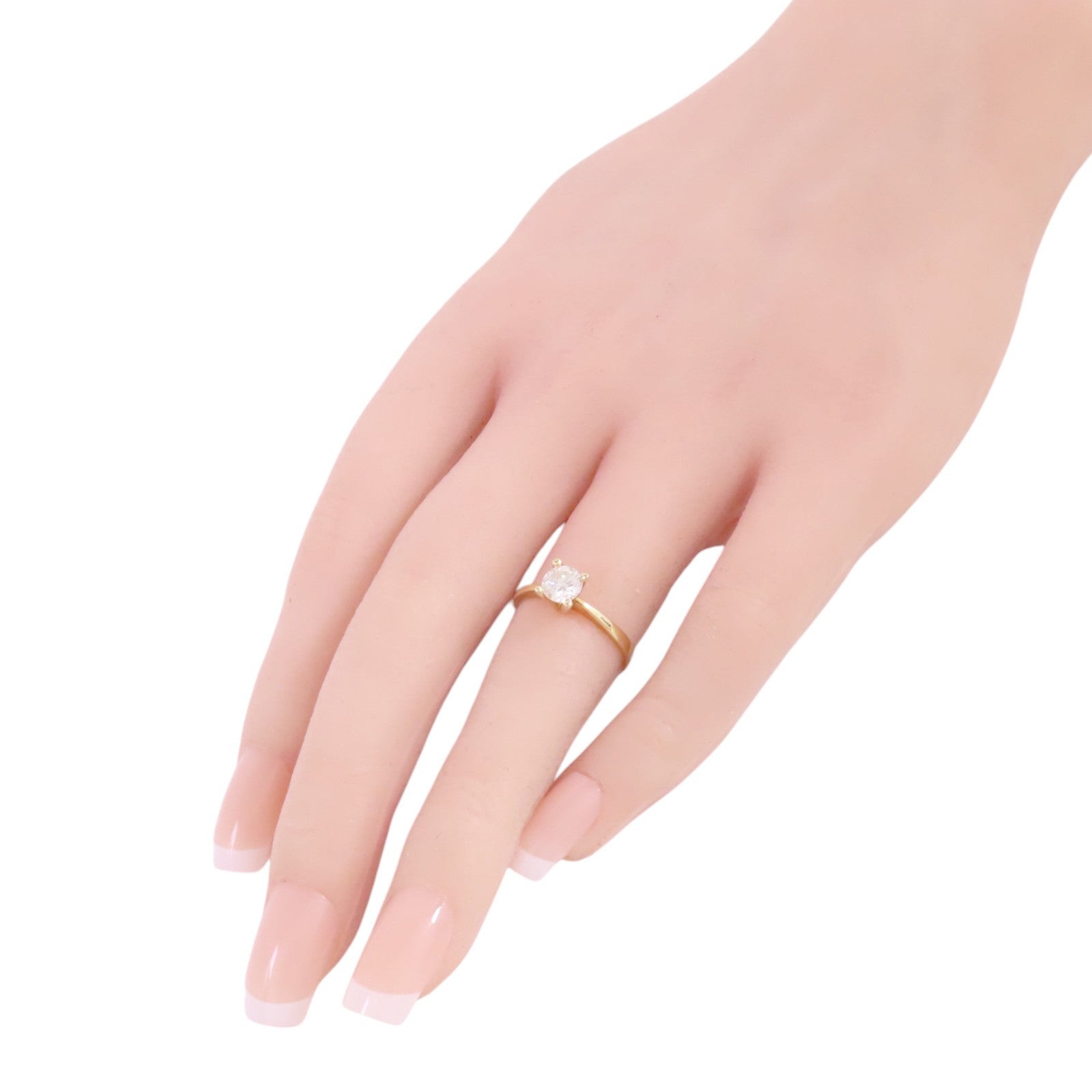 JEWELRY 18K黃金/鑽石Diamond Ring戒指US#5.25