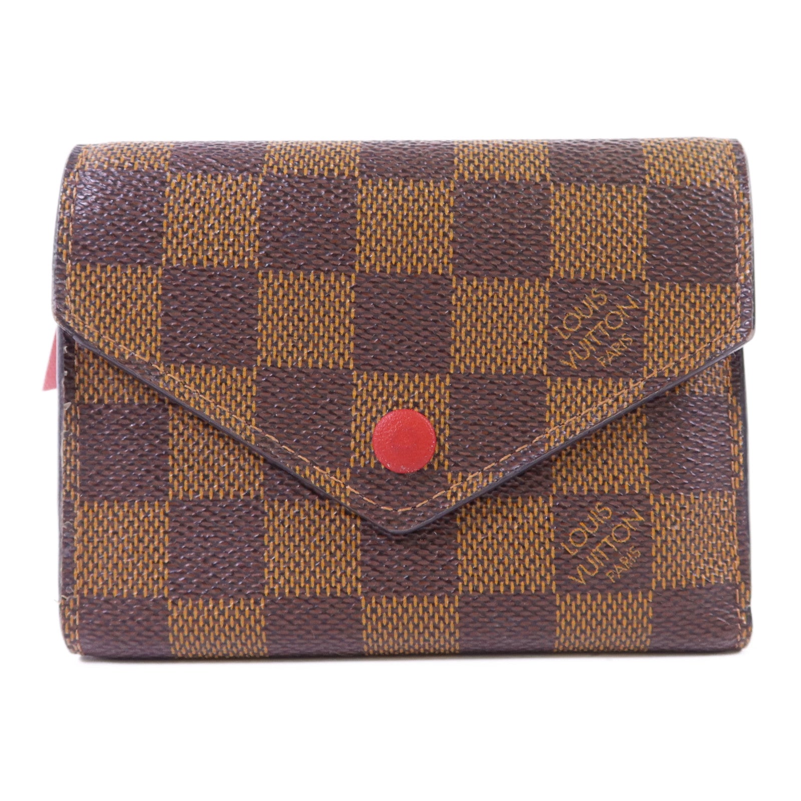 LOUIS VUITTON 【激減優惠】Damier Victorine Wallet金扣銀包