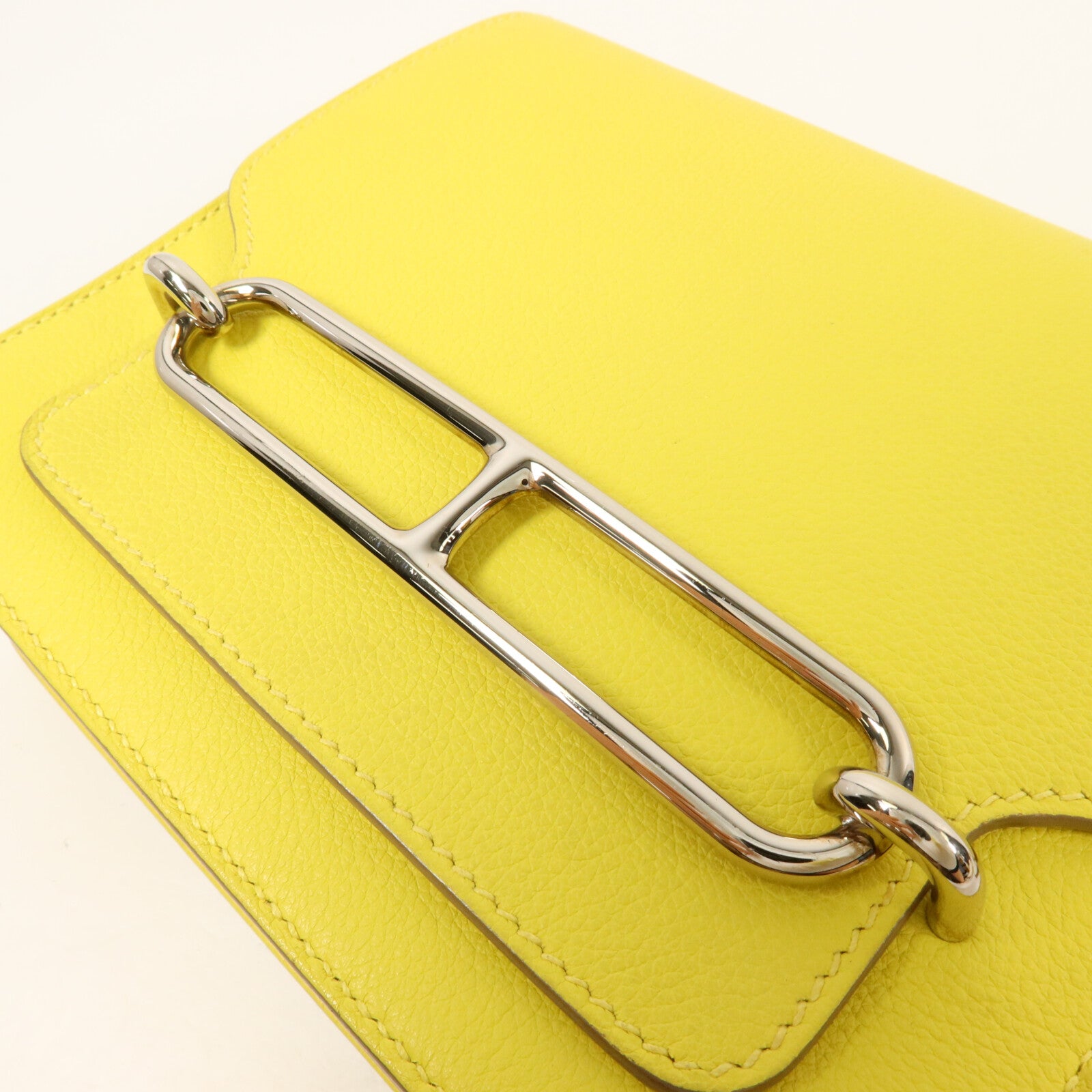 HERMES Evercolor皮革Roulis Mini肩背袋Lime