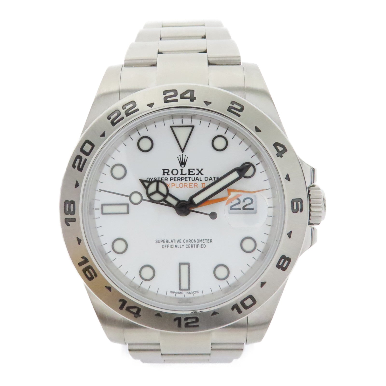ROLEX ExplorerⅡ不鏽鋼手錶自動機芯白色
