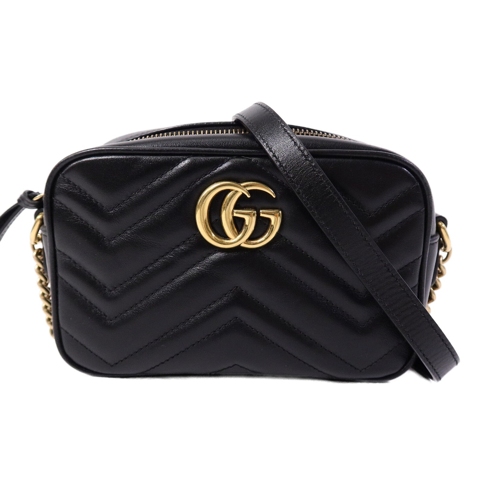 GUCCI 牛皮皮革GG Marmont Mini肩背袋
