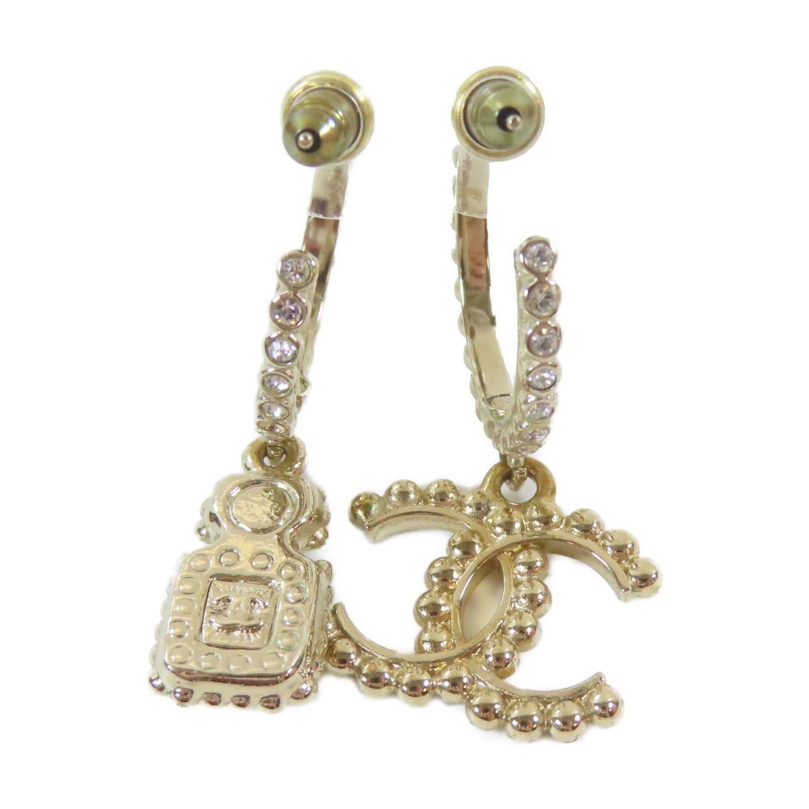 CHANEL 金屬Earring金色