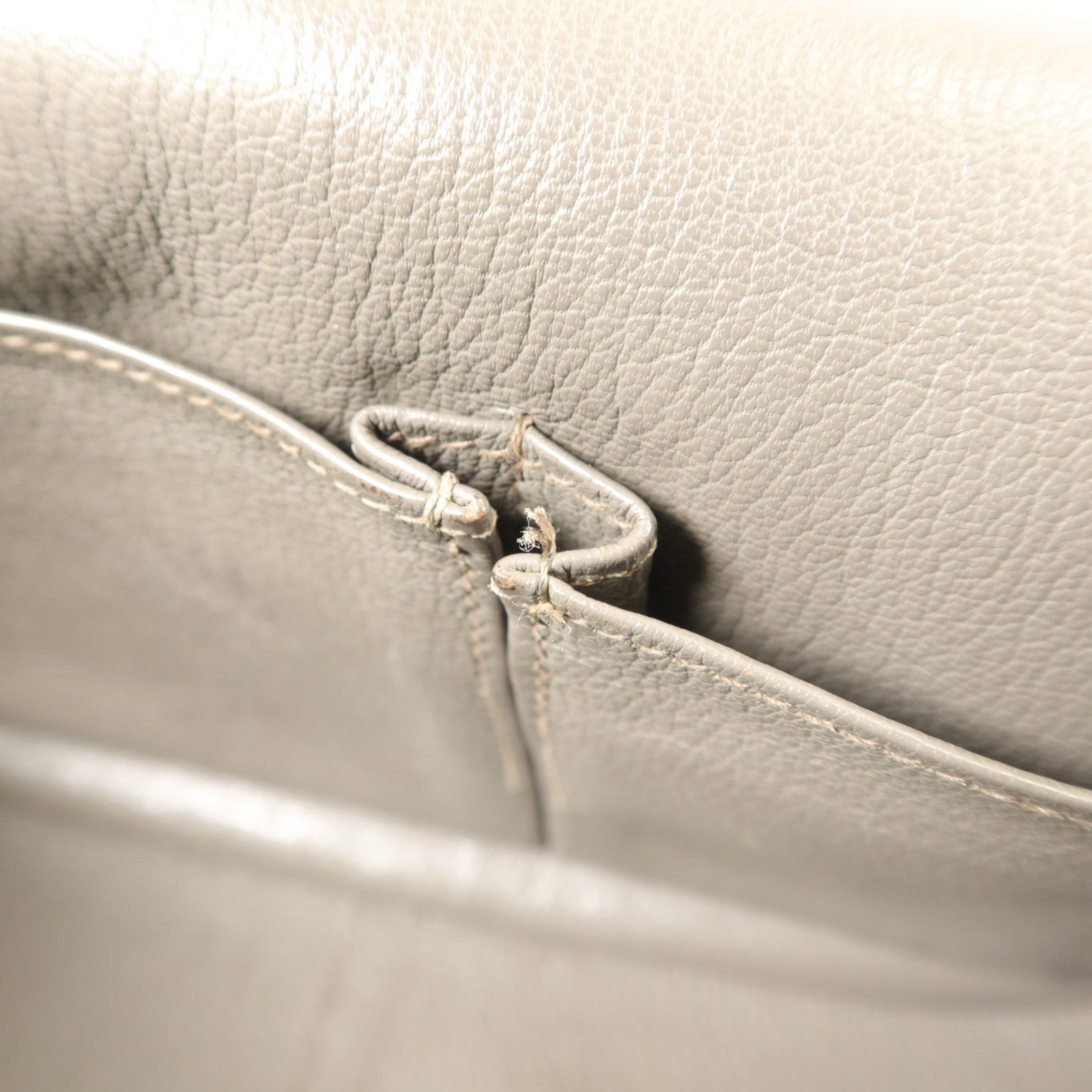 HERMES Clemence皮革Jypsiere 31肩背袋Etain