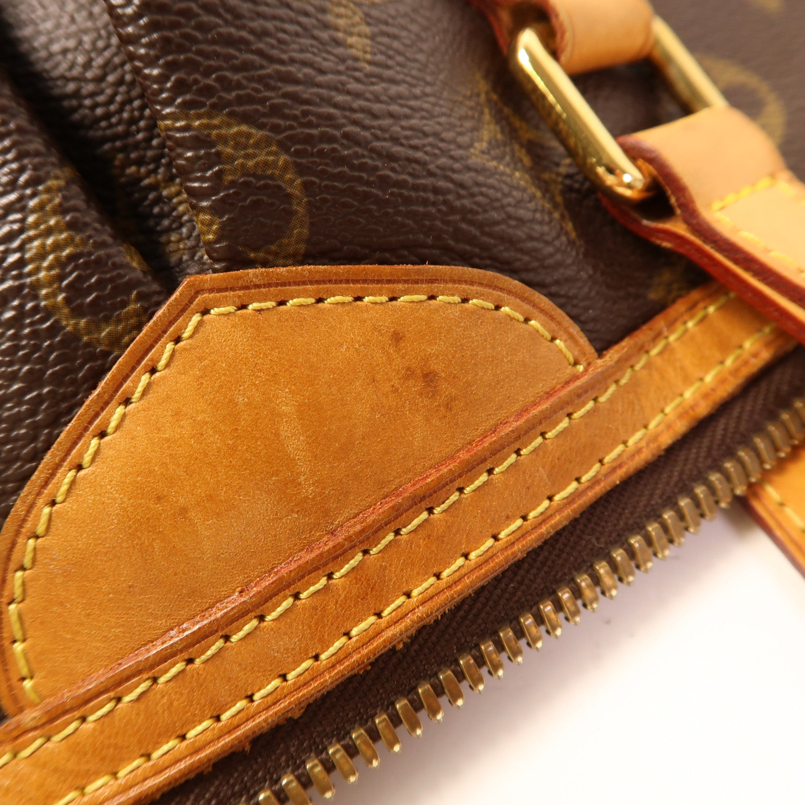 LOUIS VUITTON LV GHW Palermo PM 2 Way Shoulder Bag M40145 Monogram Brown