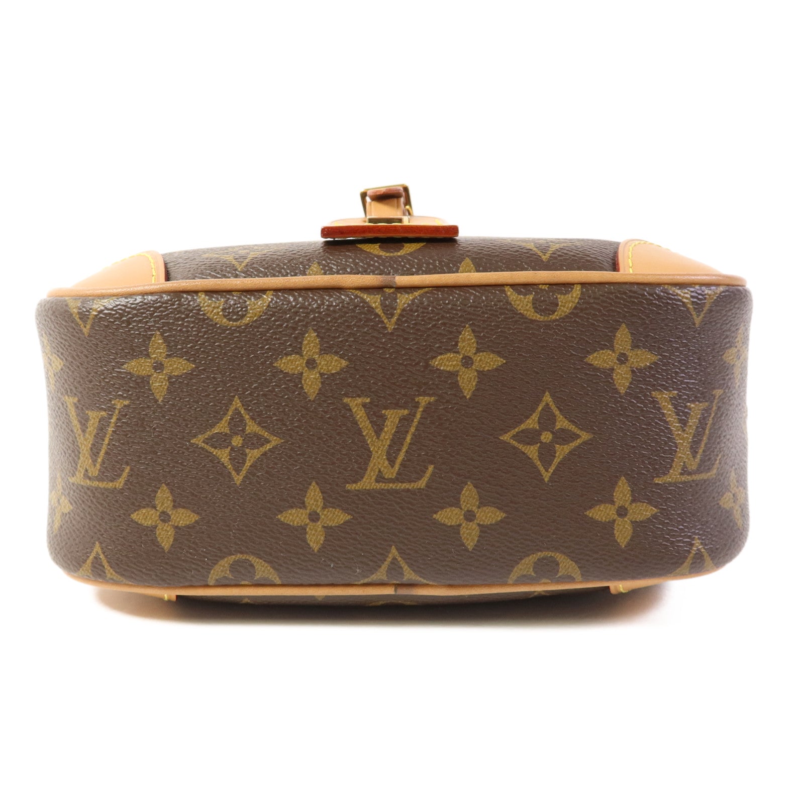 LOUIS VUITTON Monogram Deauville Mini金扣肩背袋棕色
