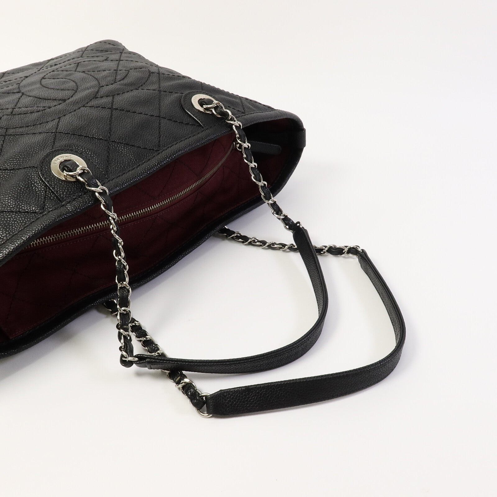 CHANEL 牛皮皮革CC Quited Tote Bag手挽袋
