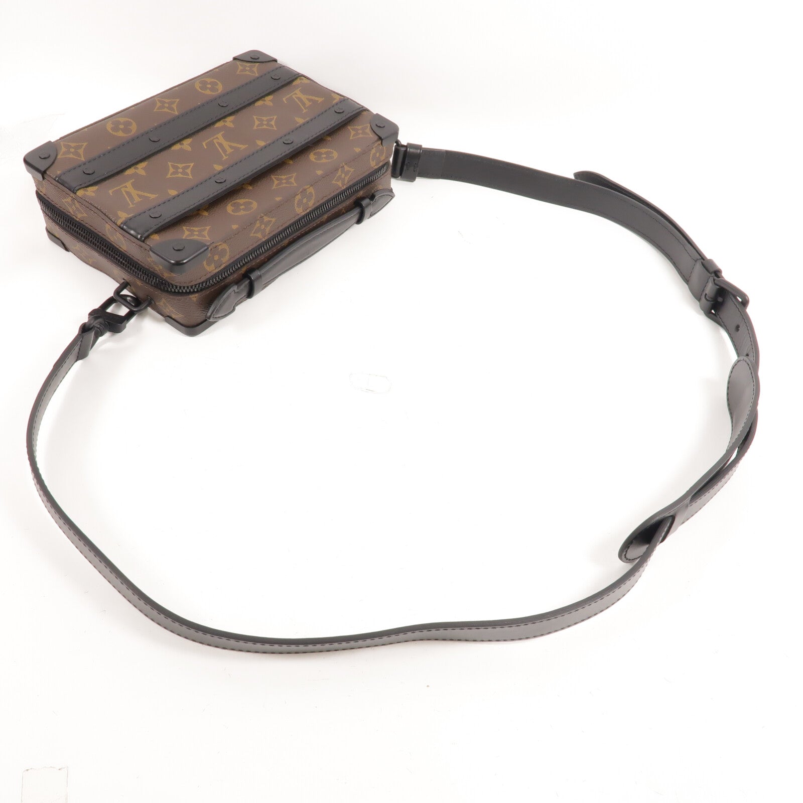 LOUIS VUITTON Monogram Macassar Handle Soft Truck手挽肩背兩用袋