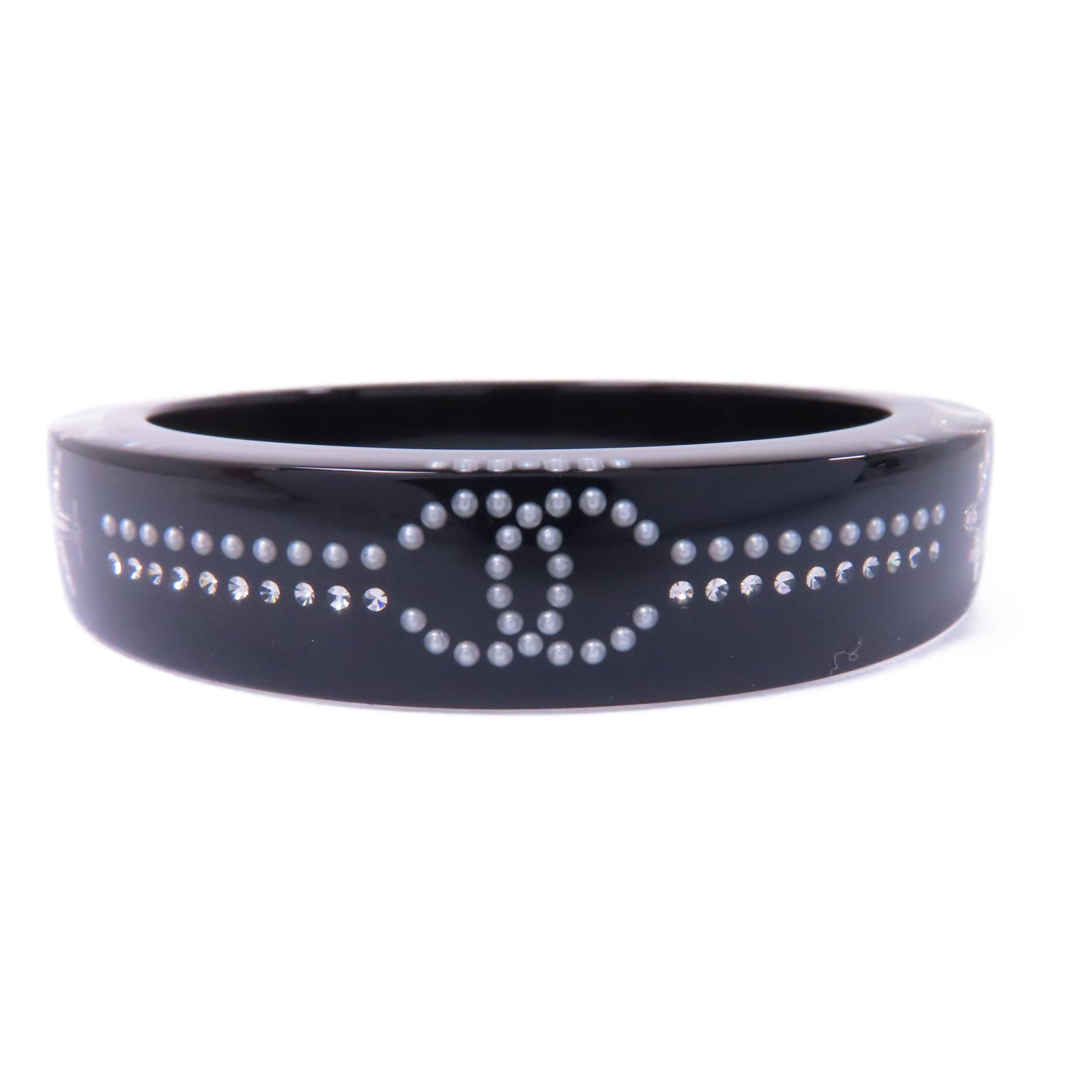 CHANEL PVC Bangle手鐲黑色