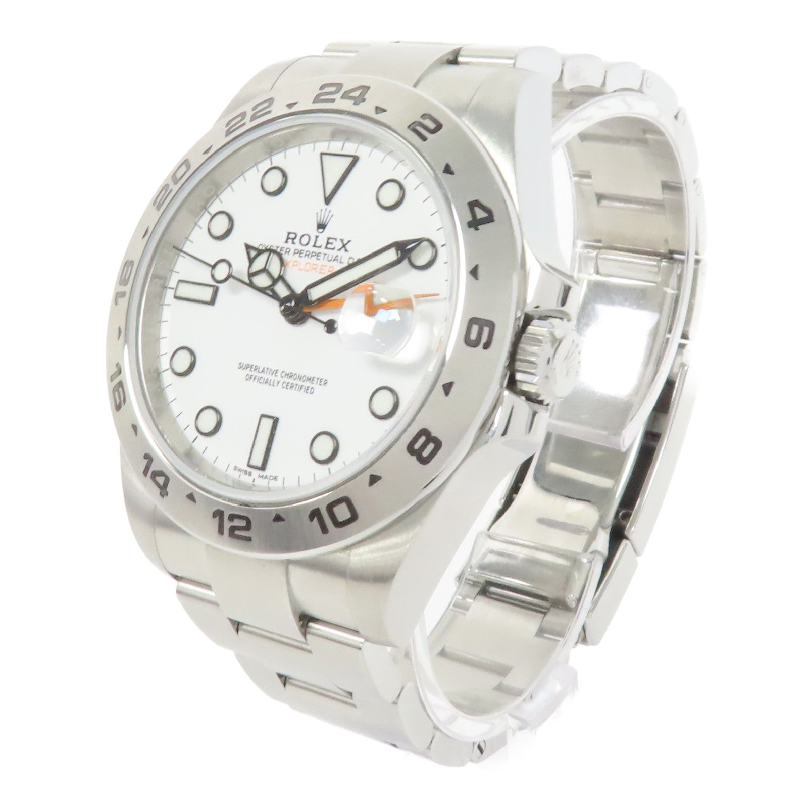 ROLEX ExplorerⅡ不鏽鋼手錶自動機芯白色