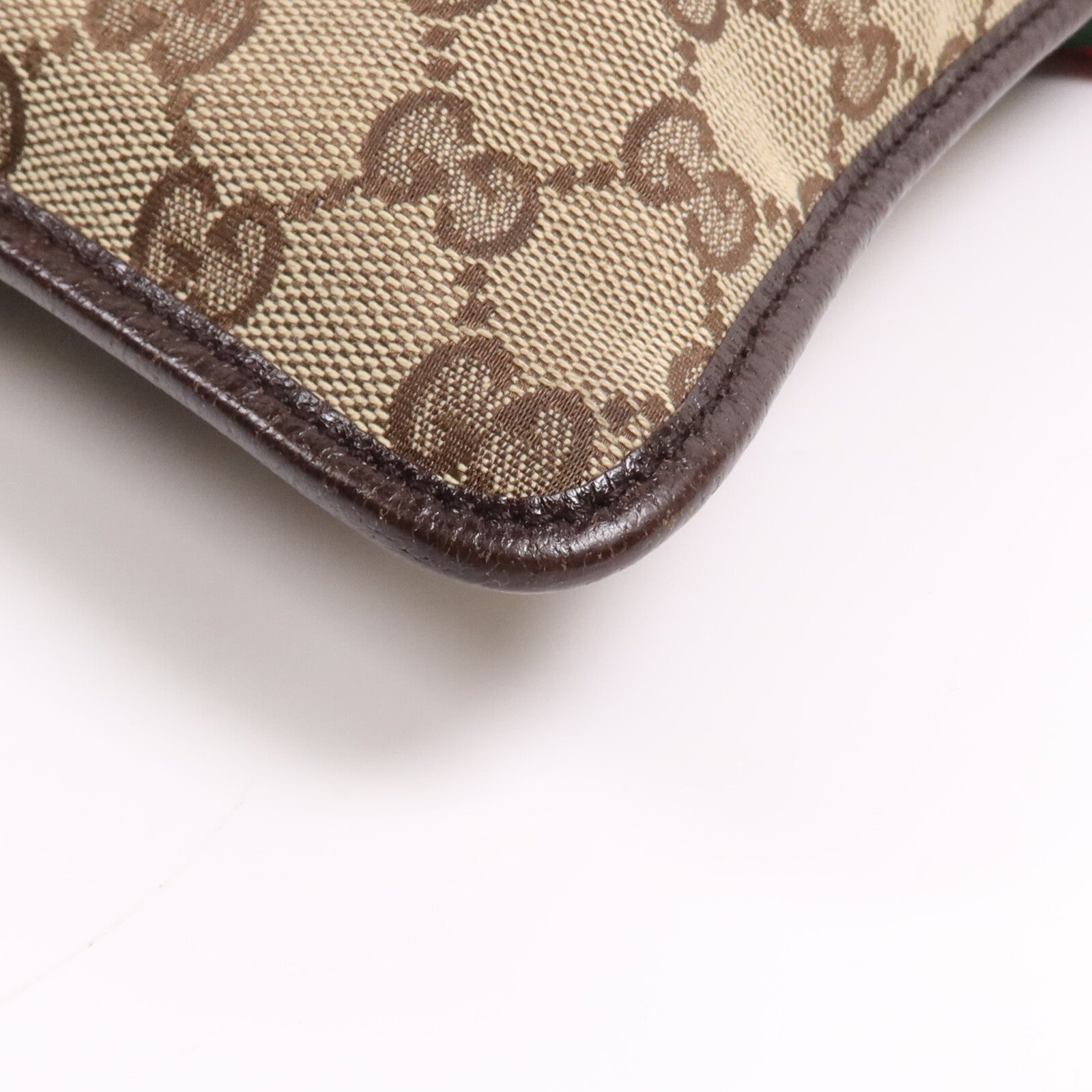 GUCCI 帆布Cross Carry Bag銀扣肩背袋