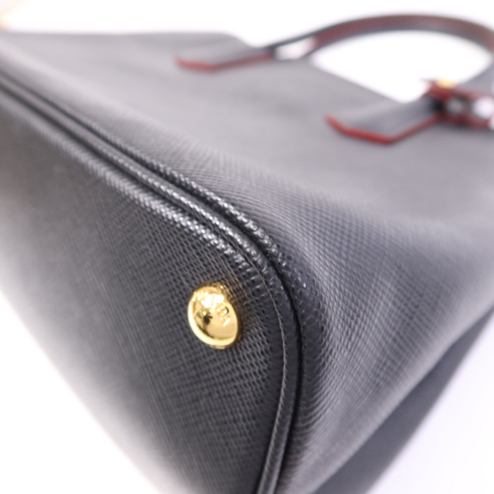 PRADA 牛皮皮革2 Way Shoulder Bag金扣手挽肩背兩用袋