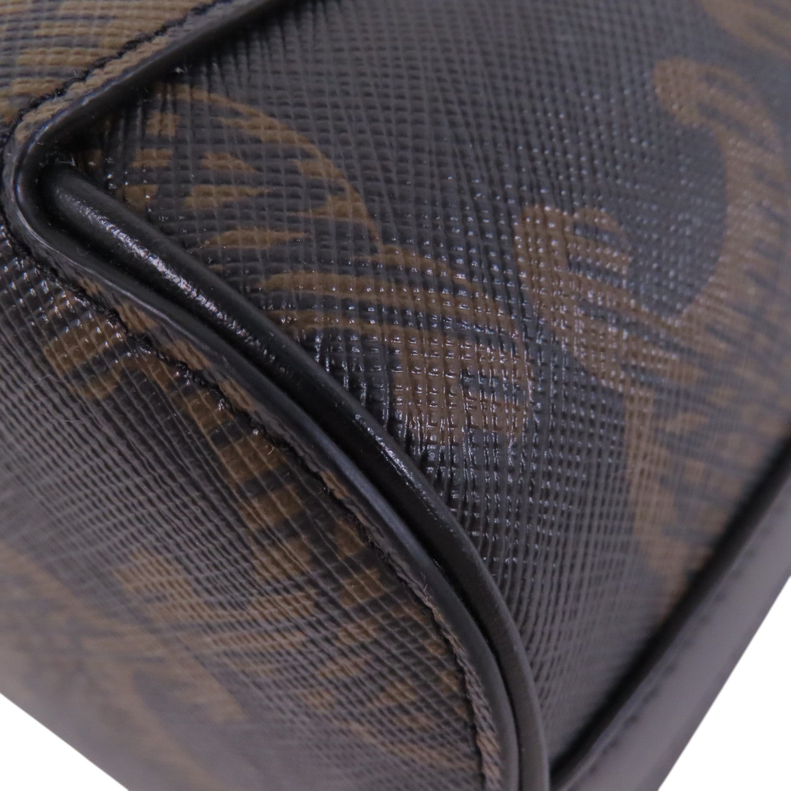 CELINE 塗層帆布Boite In Triomphe銀扣肩背袋