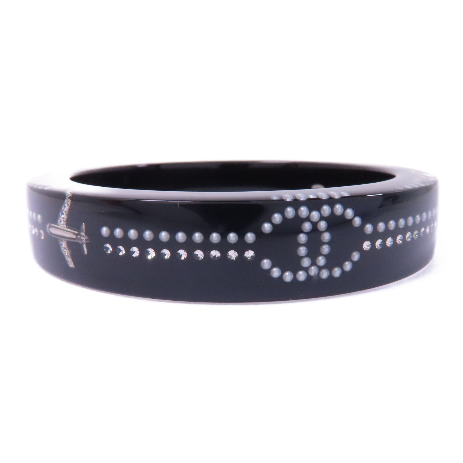 CHANEL PVC Bangle手鐲黑色