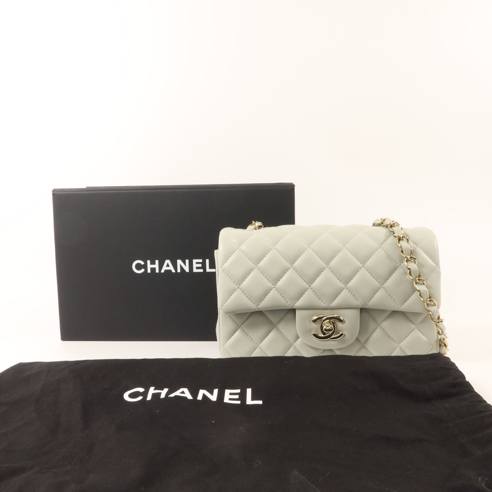 CHANEL 羊皮皮革Classic 20鏈帶肩背袋