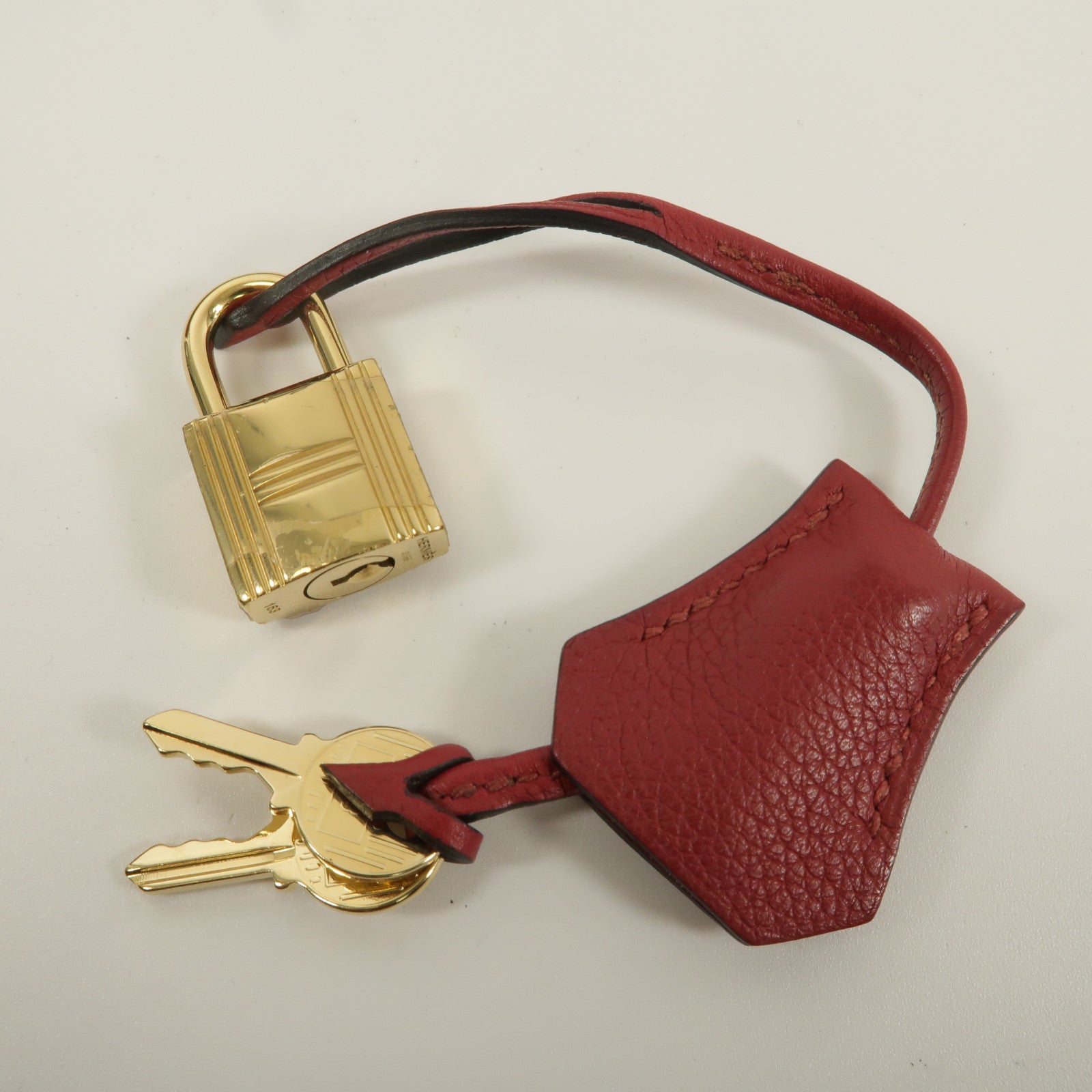 HERMES Evercolor皮革Toobox 20手挽袋Rouge Grenat