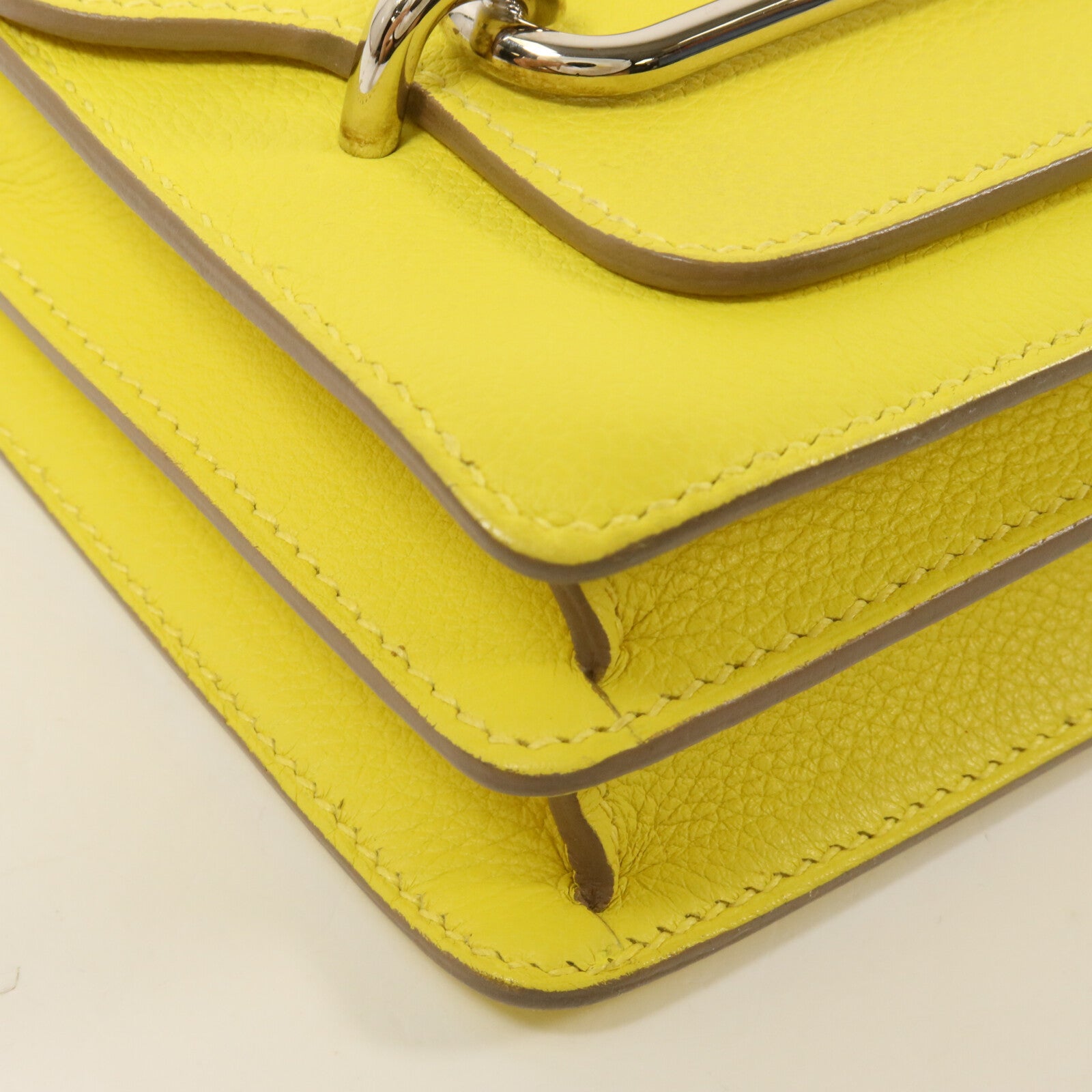 HERMES Evercolor皮革Roulis Mini肩背袋Lime
