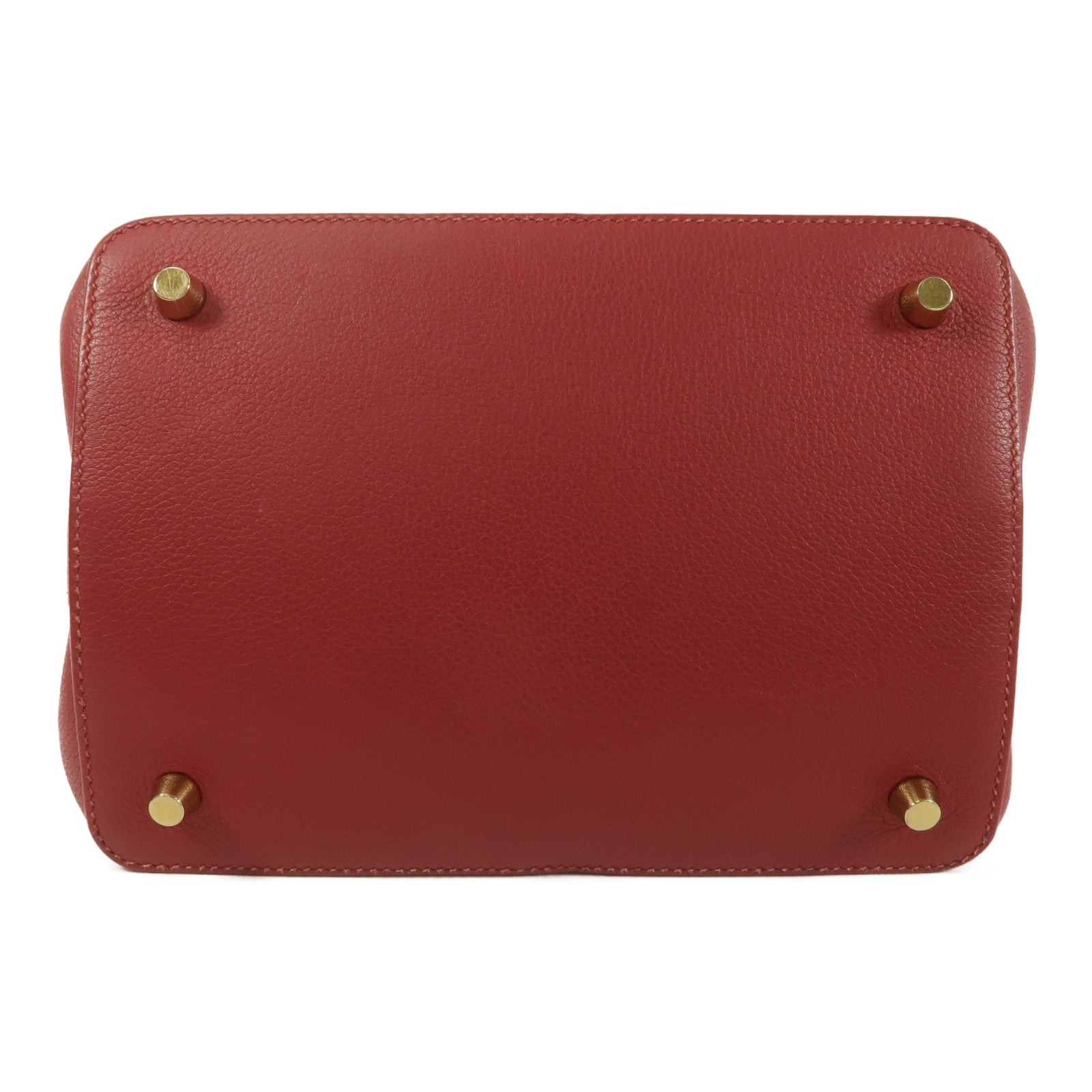 HERMES Evercolor皮革Toobox 20手挽袋Rouge Grenat