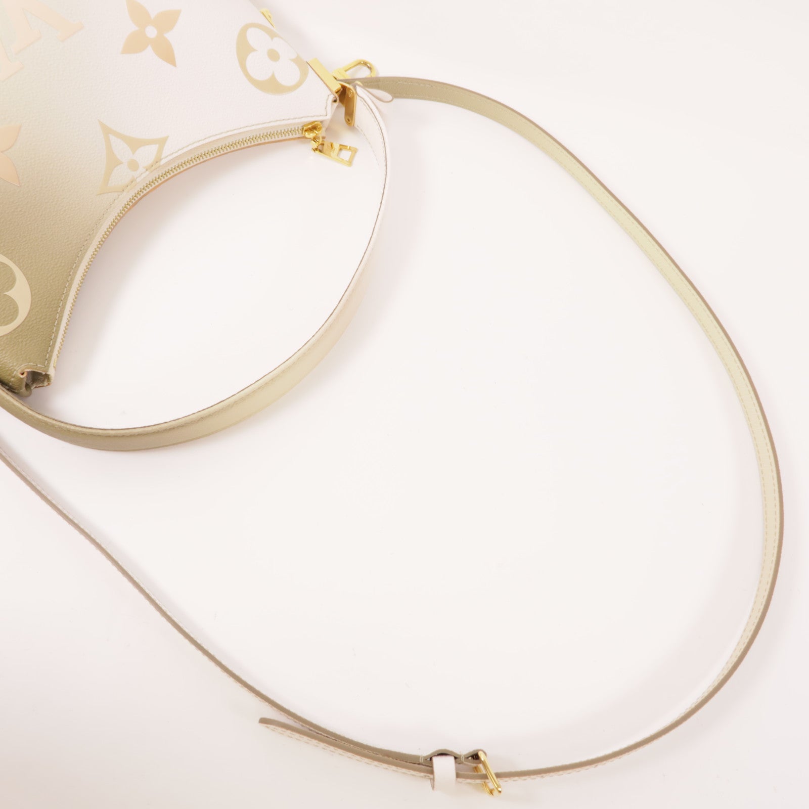 LOUIS VUITTON Monogram Empreinte Marshmallow PM金扣手挽肩背兩用袋