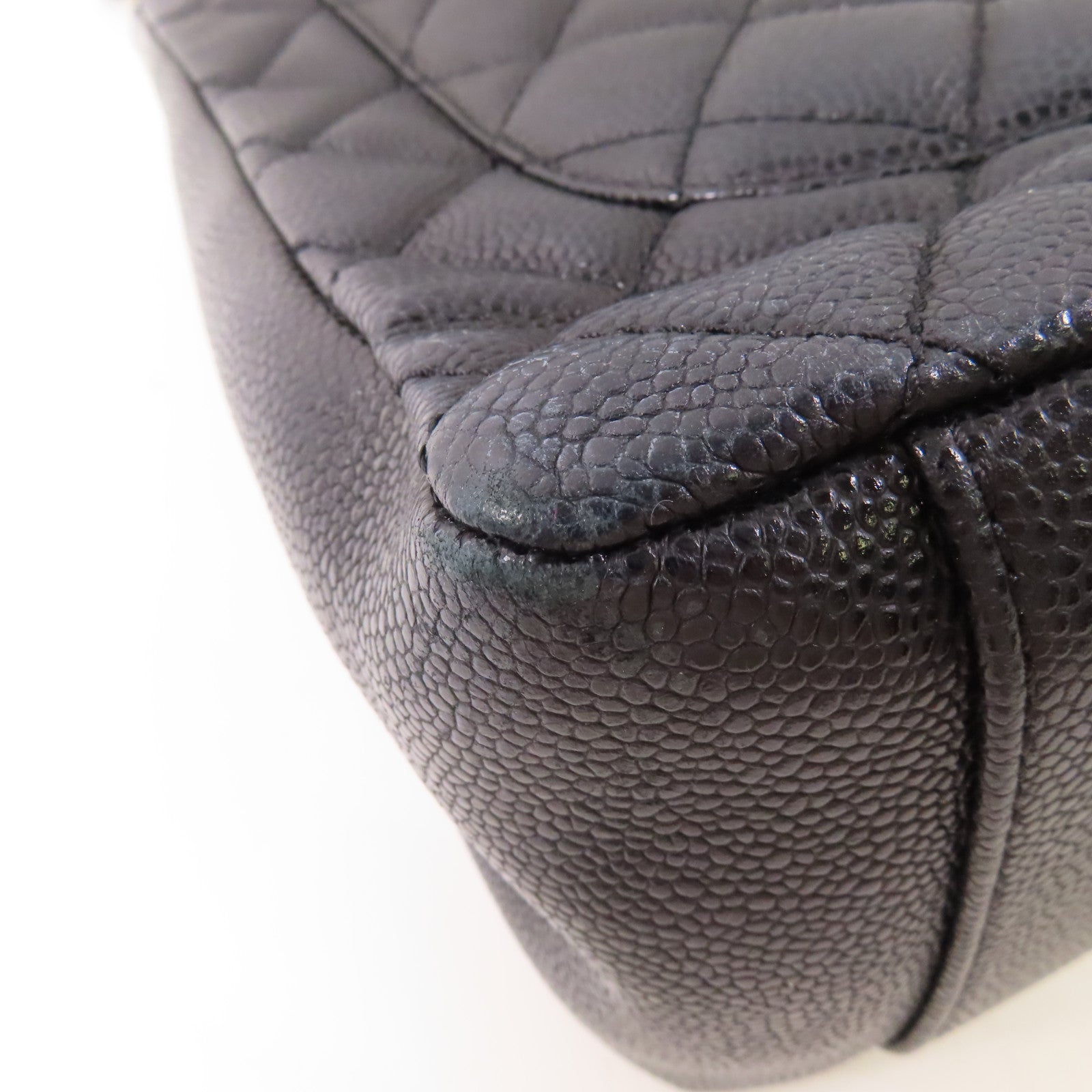CHANEL 牛皮皮革GST Grand Shopping Tote Bag銀扣鏈帶肩背袋/手挽袋