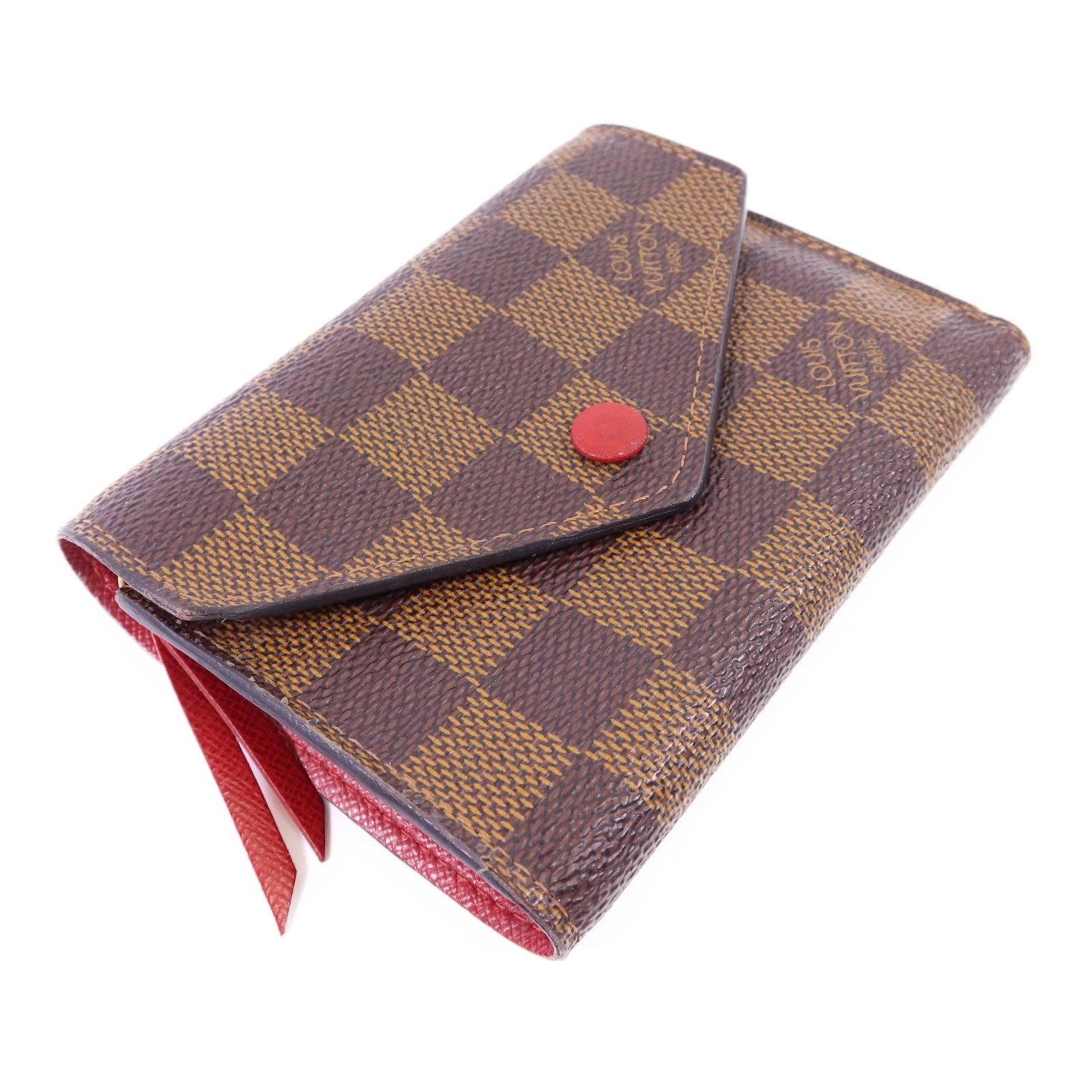 LOUIS VUITTON 【激減優惠】Damier Victorine Wallet金扣銀包