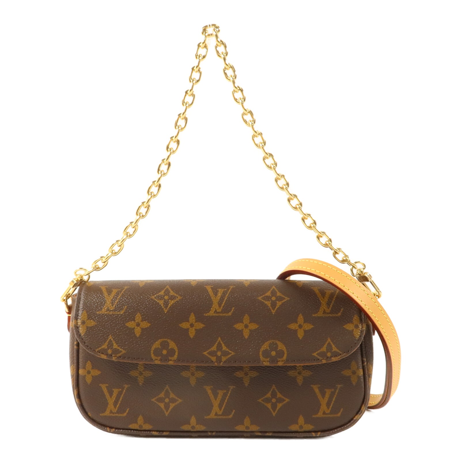 LOUIS VUITTON Monogram Wallet On Chain Ivy金扣肩背袋