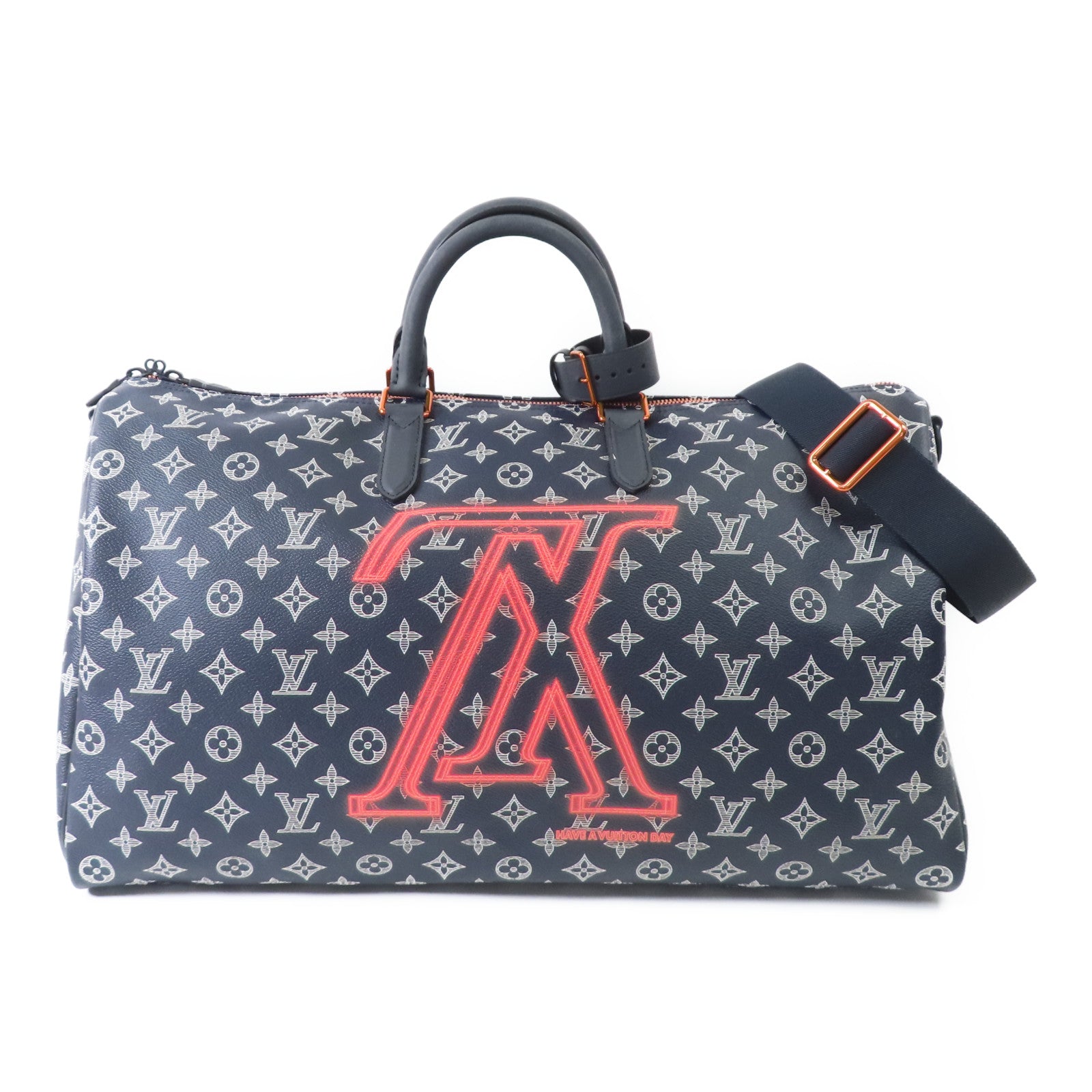 LOUIS VUITTON Monogram Upside down Keepall 50 Bandouliere手挽肩背兩用袋