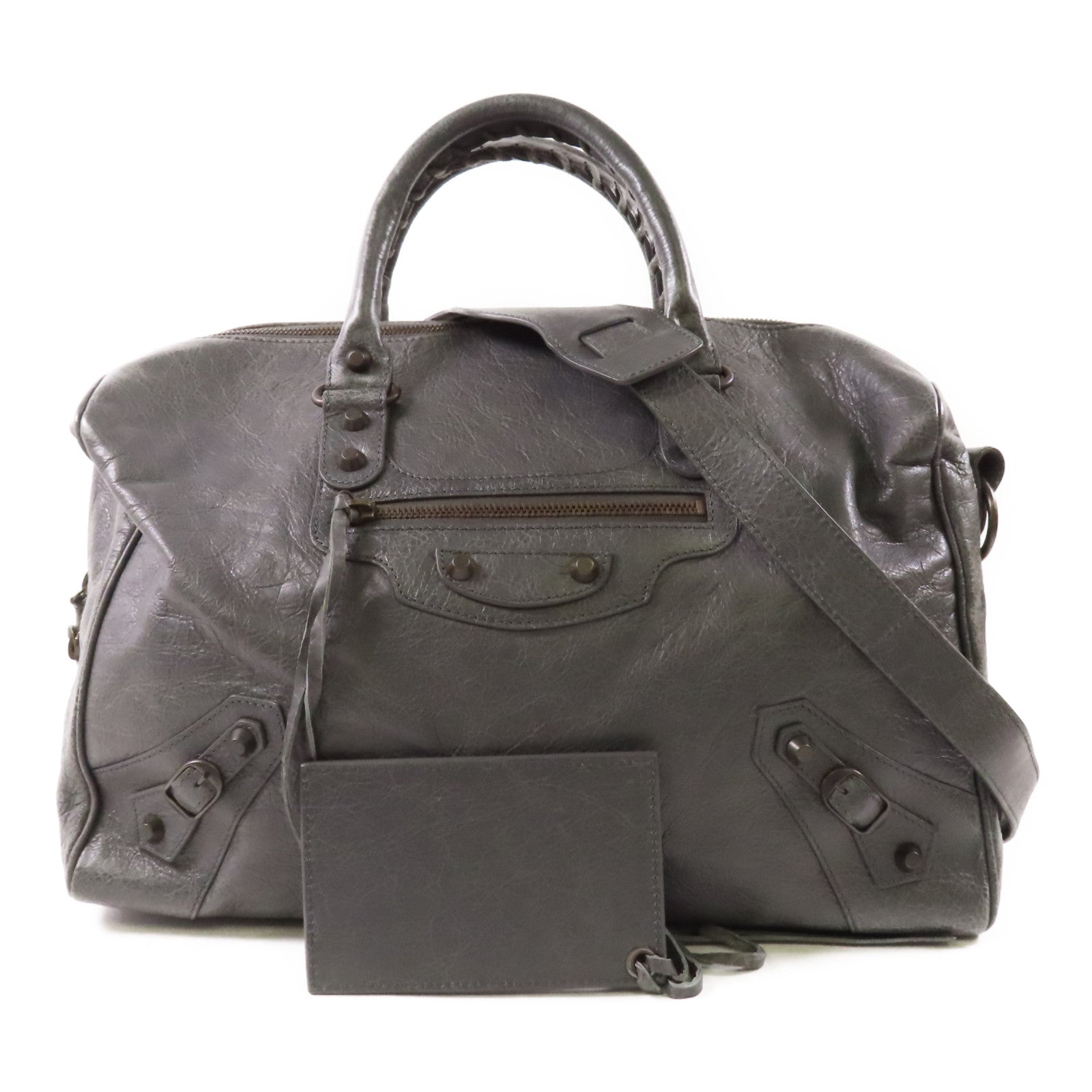 BALENCIAGA 牛皮皮革Polly Bag手挽肩背兩用袋