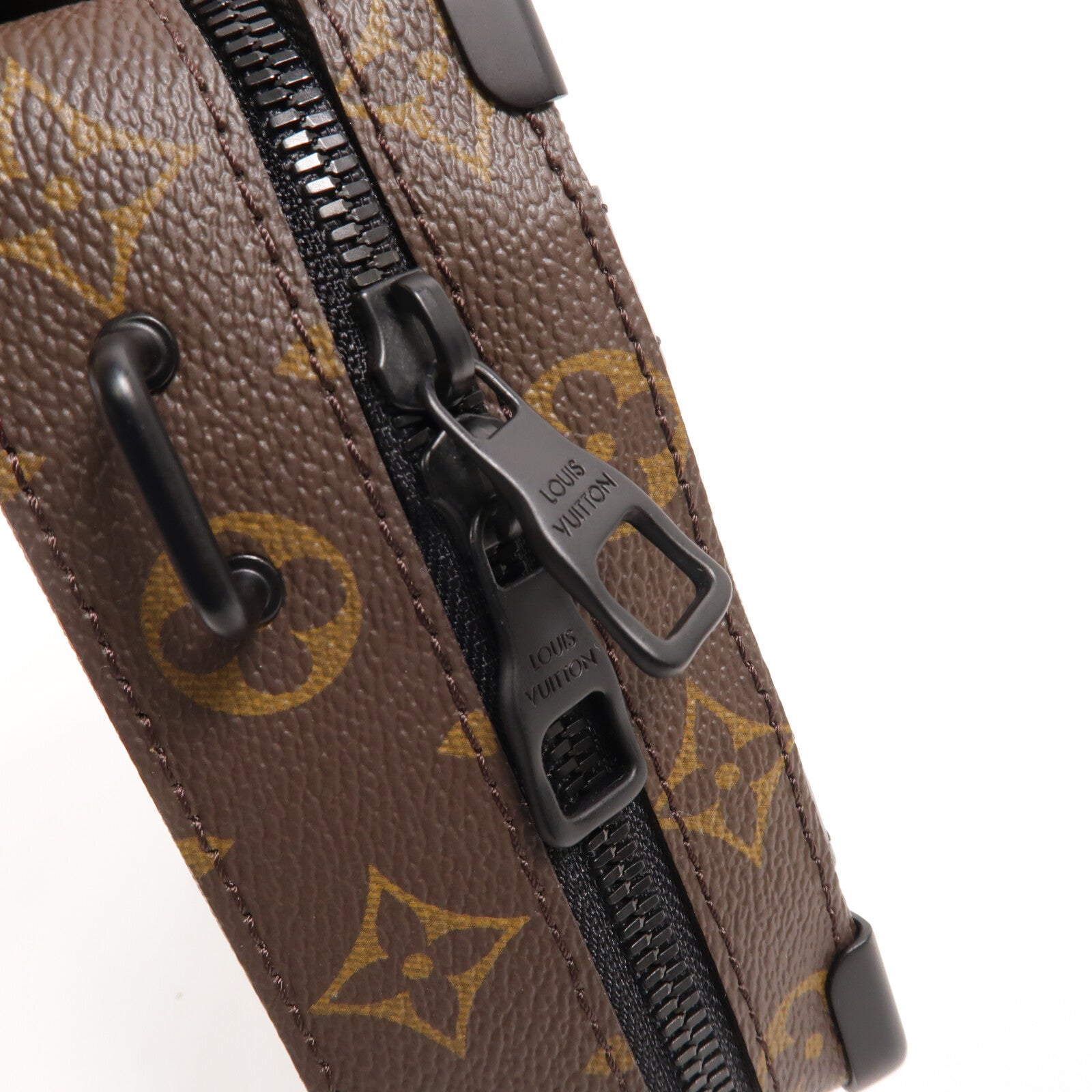 LOUIS VUITTON Monogram Macassar Handle Soft Truck手挽肩背兩用袋