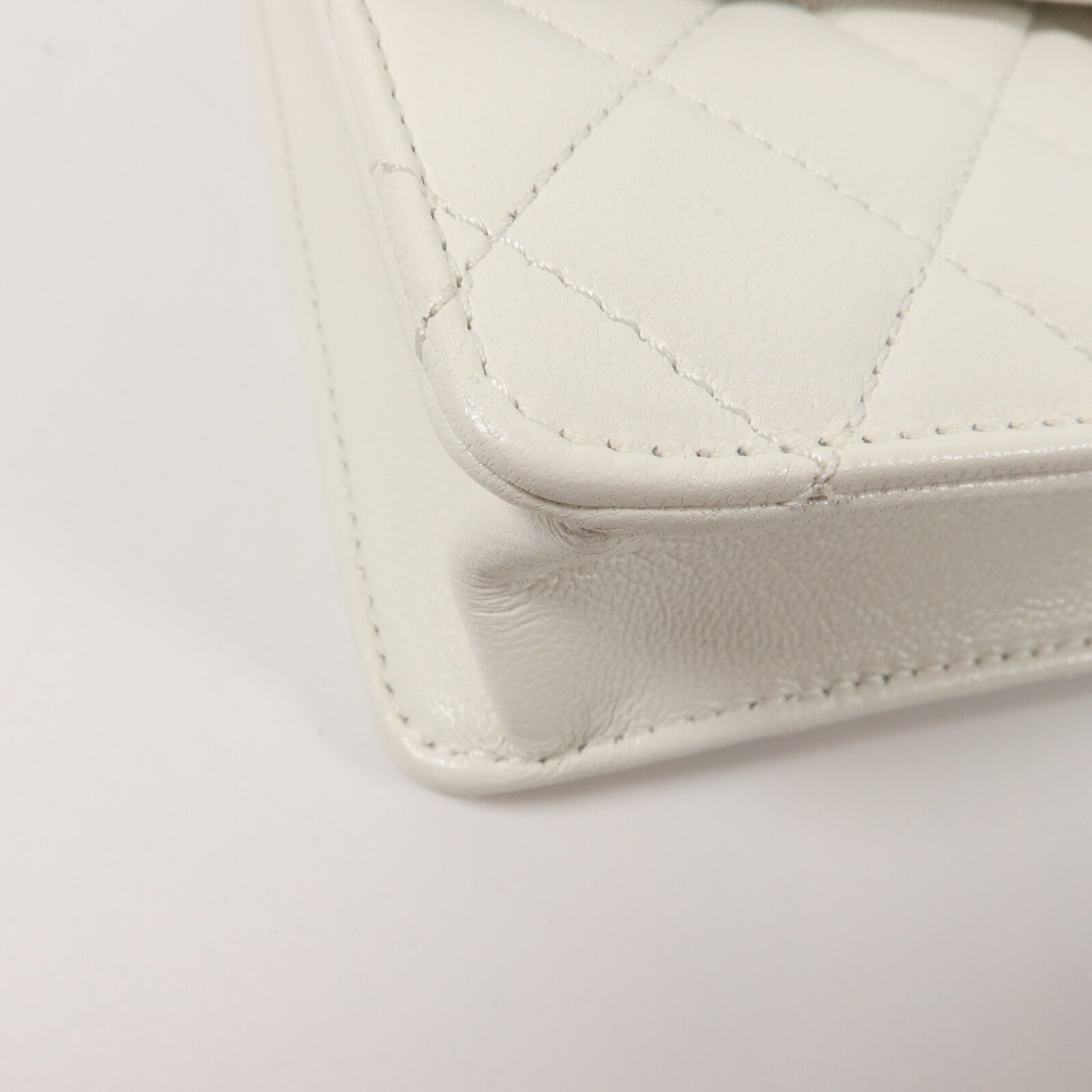 CHANEL 牛皮皮革Pearl Flap Bag鏈帶肩背袋