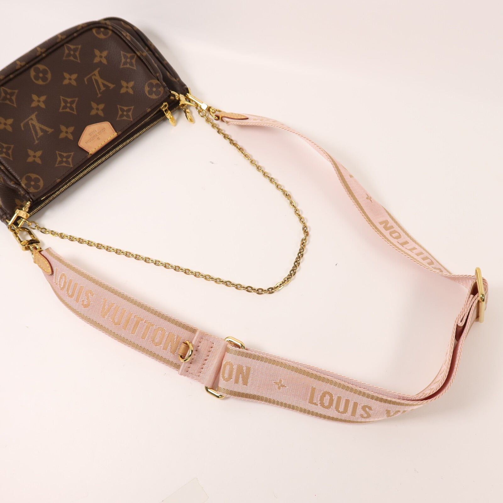 LOUIS VUITTON Monogram Multi Pochette Accessoires手挽肩背兩用袋