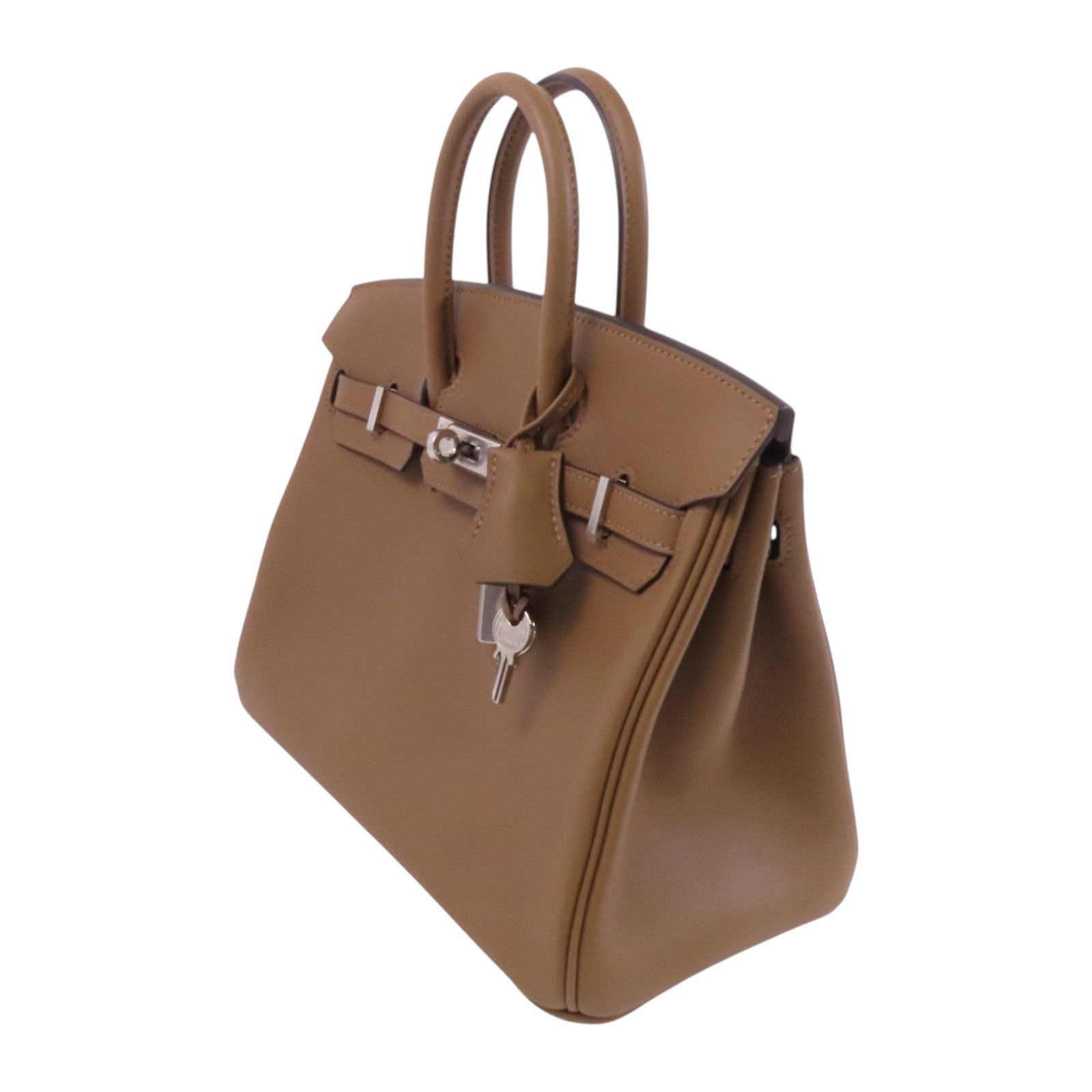 HERMES 【激減優惠】Swift皮革Birkin 25銀扣手挽袋
