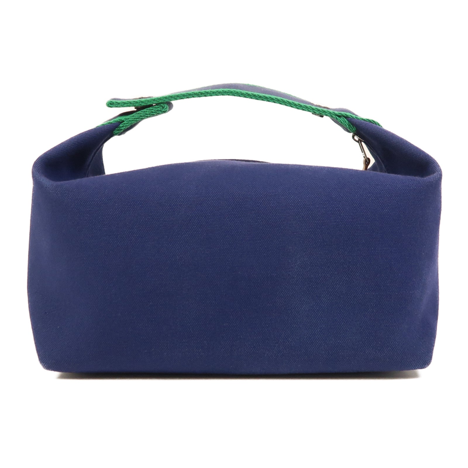 HERMES 帆布Bride A Brac GM銀扣手挽袋