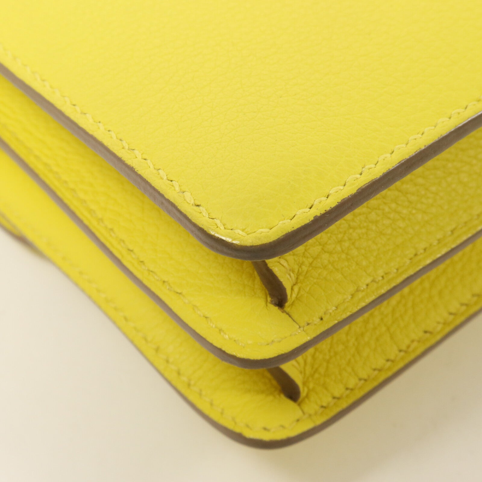 HERMES Evercolor皮革Roulis Mini肩背袋Lime