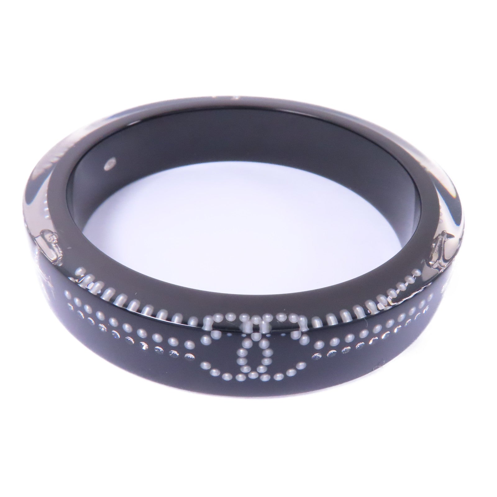 CHANEL PVC Bangle手鐲黑色