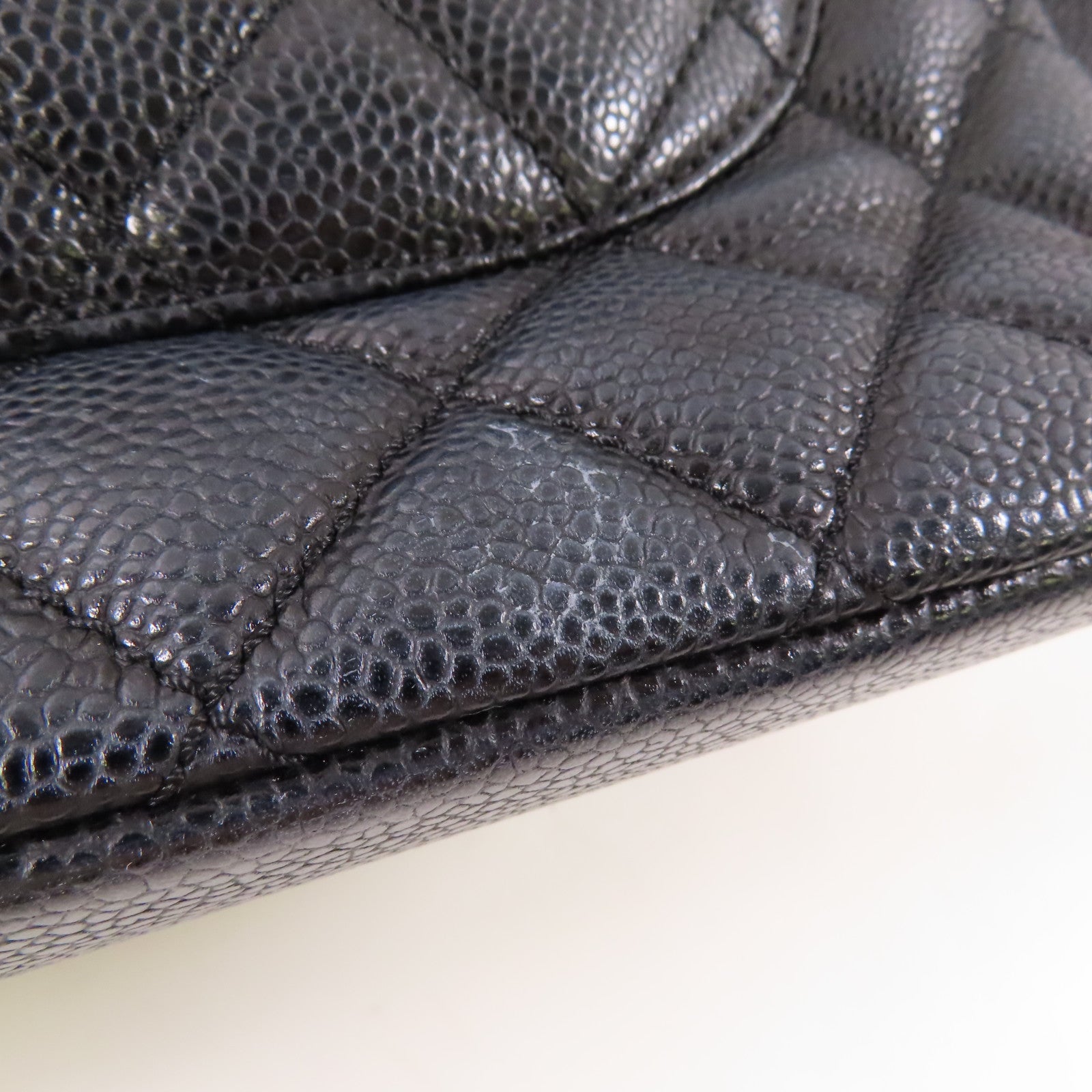 CHANEL 牛皮皮革GST Grand Shopping Tote Bag銀扣鏈帶肩背袋/手挽袋