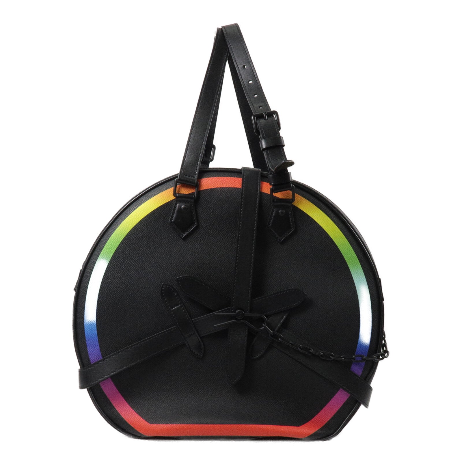LOUIS VUITTON Taiga Leather Rainbow Sort Hat Trunk肩背袋
