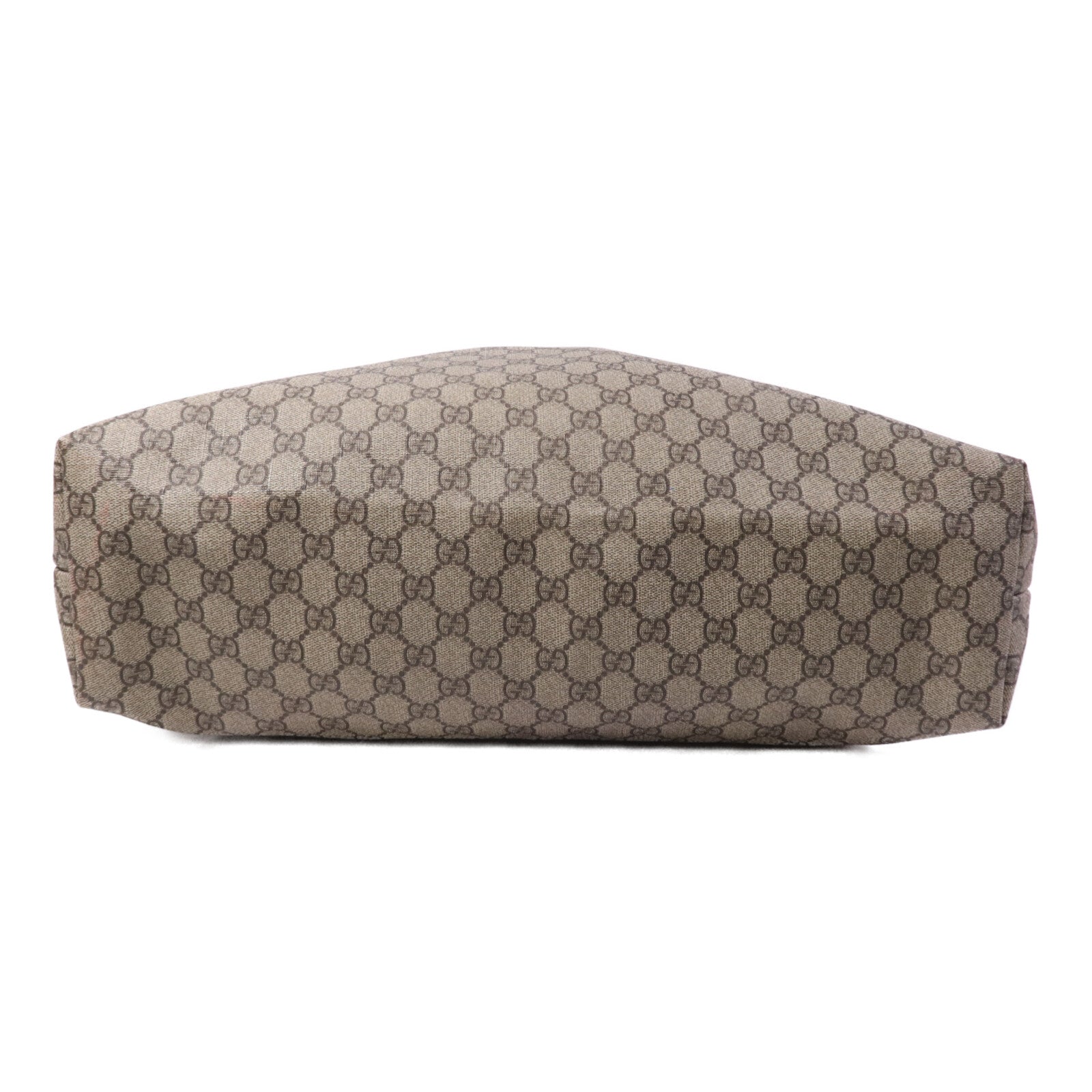 GUCCI 塗層帆布/牛皮皮革Tote Bag銀扣手挽袋