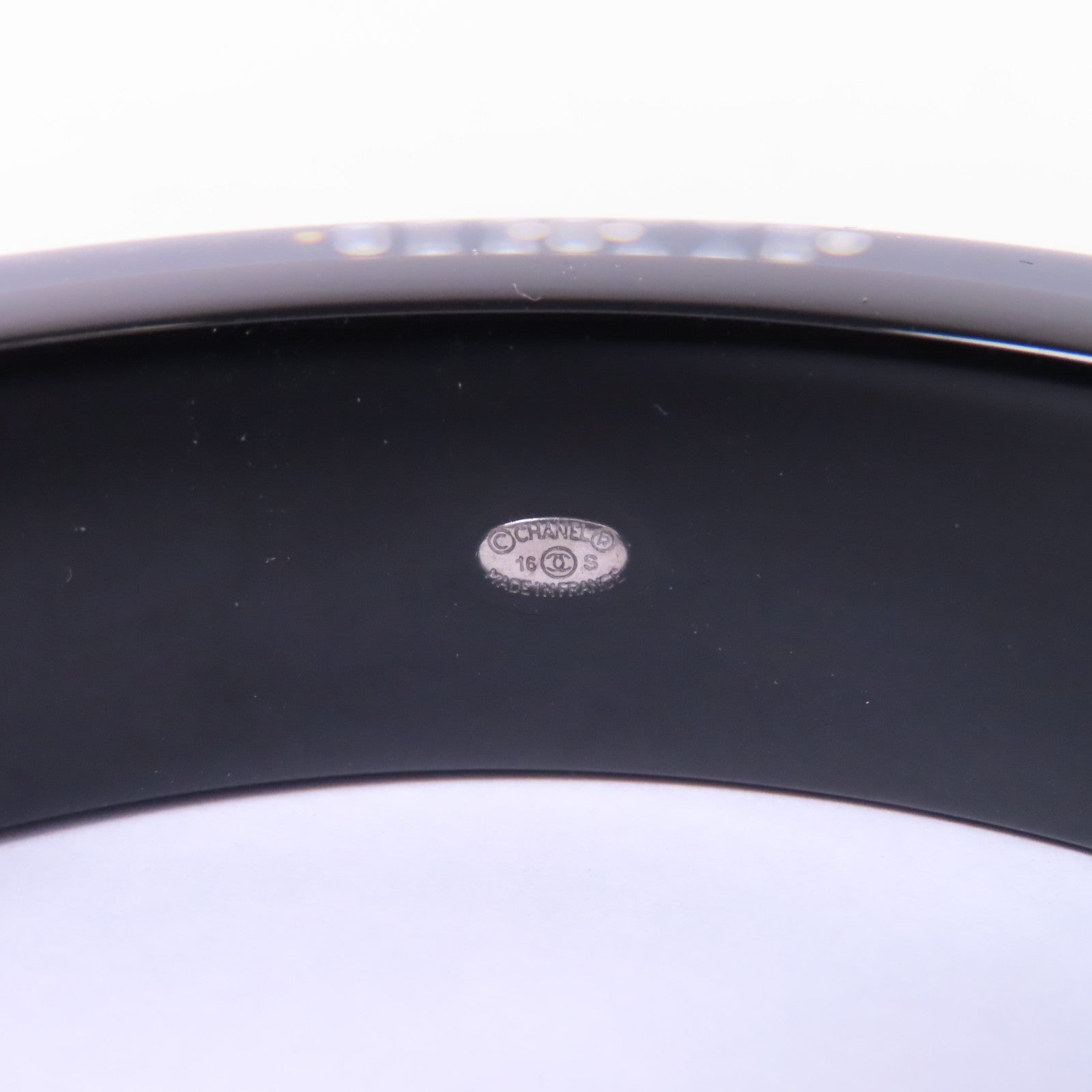 CHANEL PVC Bangle手鐲黑色