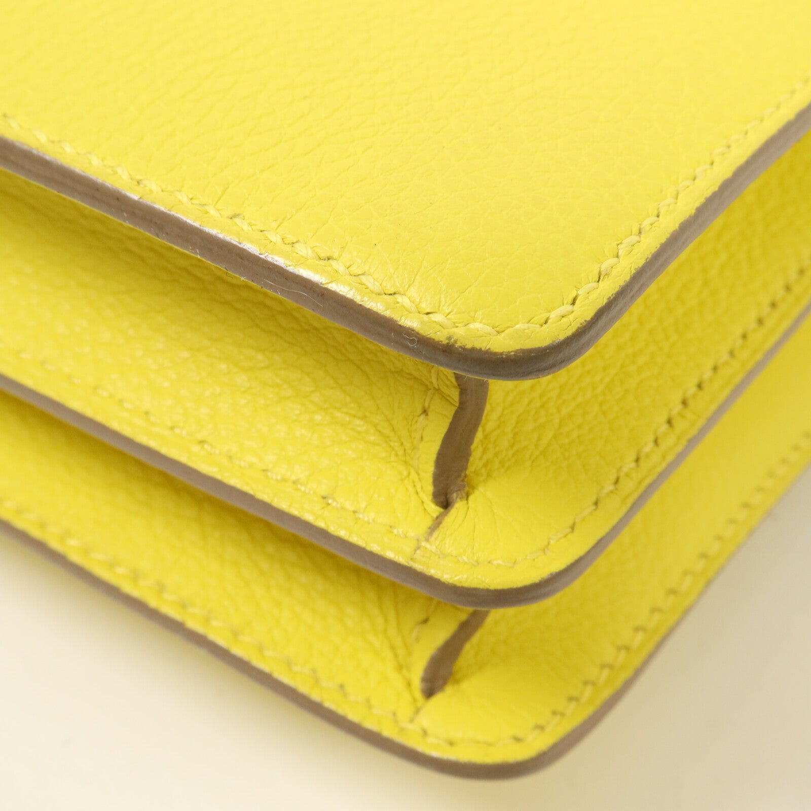 HERMES Evercolor皮革Roulis Mini肩背袋Lime
