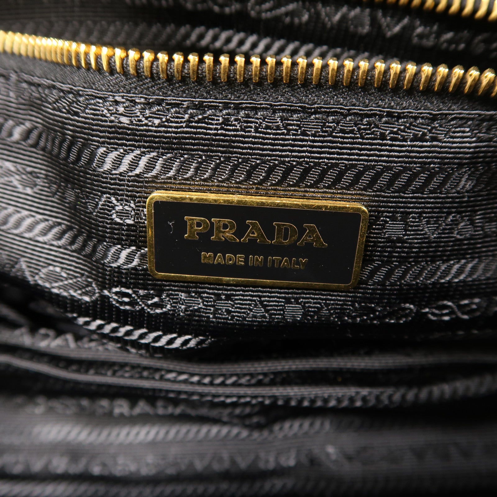 PRADA 尼龍Mini Boston金扣手挽肩背兩用袋
